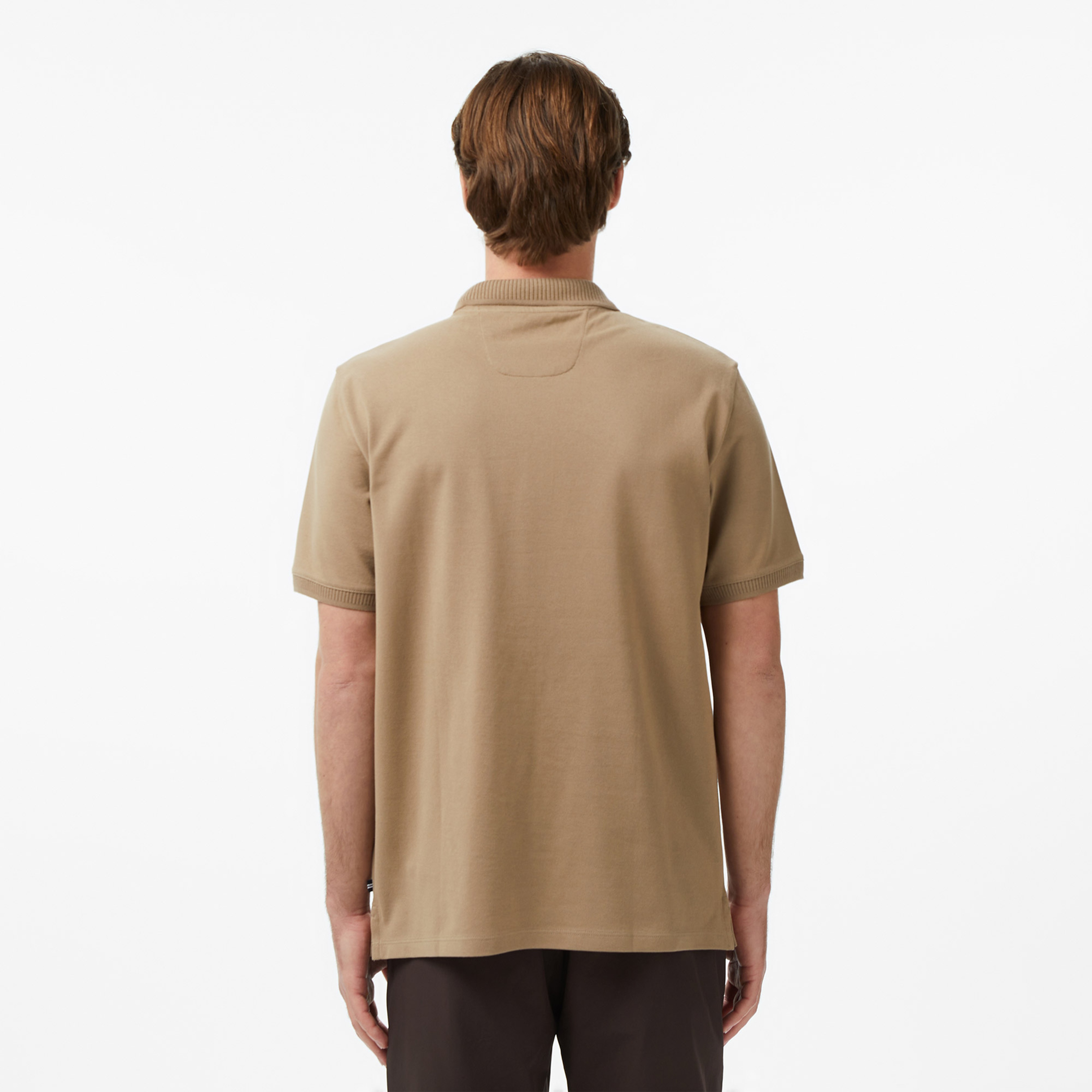 Nautica Erkek Bej Regular Fit Polo Yaka T-Shirt