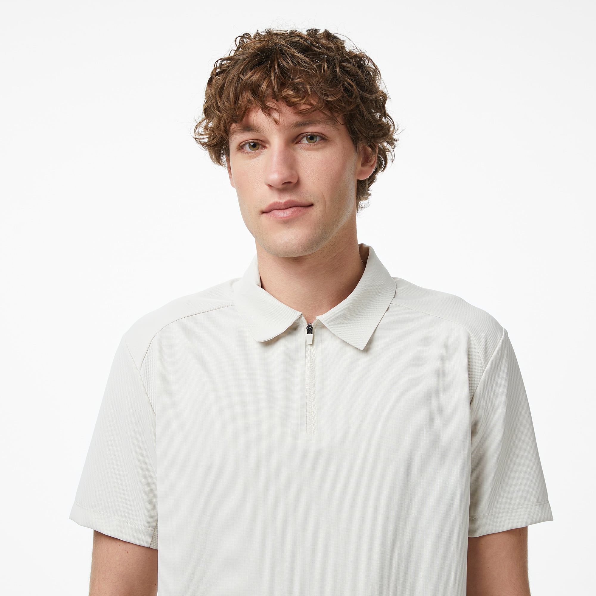 Nautica Erkek Krem Regular Fit Polo Yaka T-Shirt