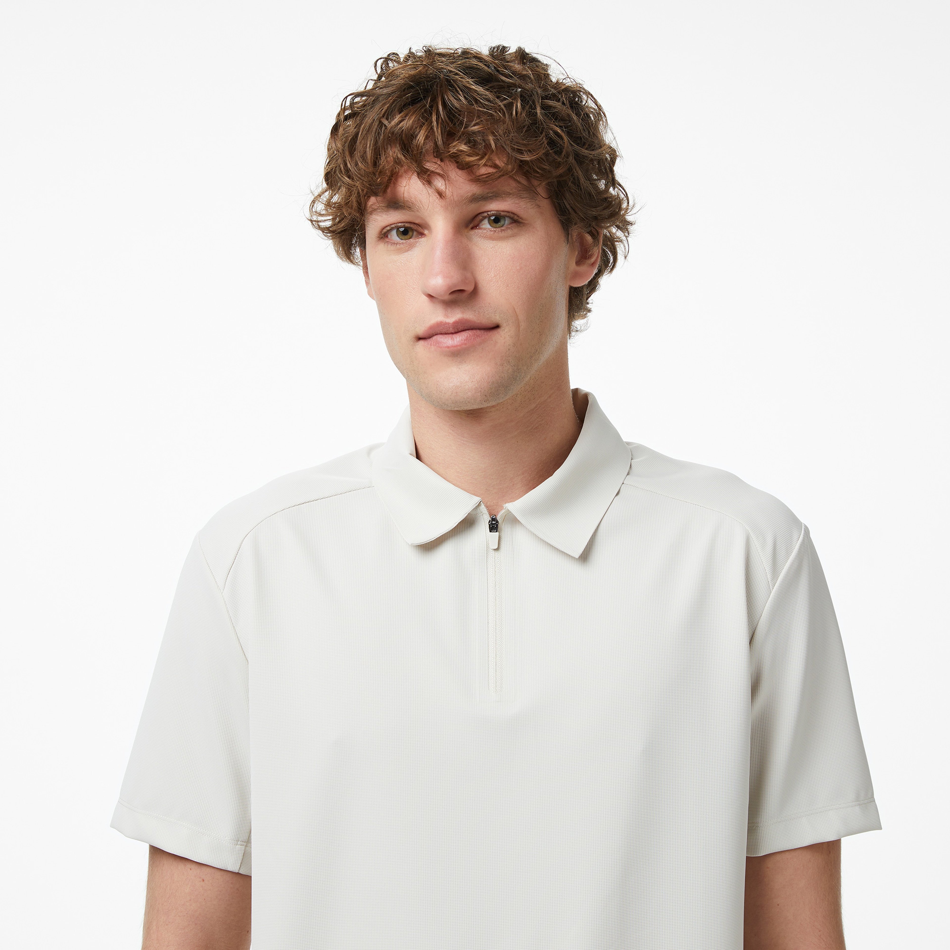 Nautica Erkek Krem Regular Fit Polo Yaka T-Shirt