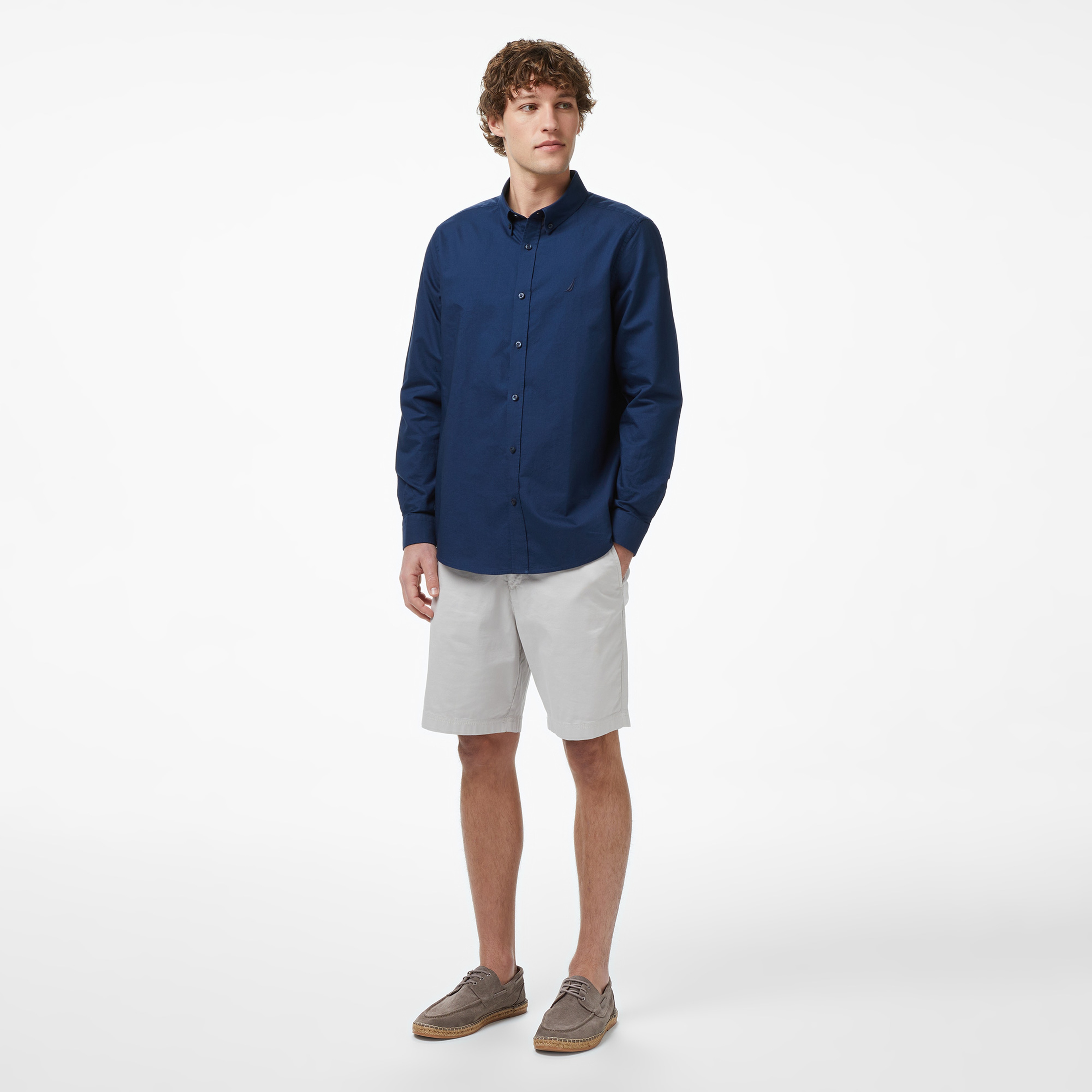 Nautica Erkek Lacivert Regular Fit Gömlek