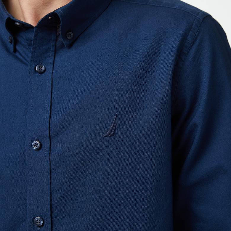 Nautica Erkek Lacivert Regular Fit Gömlek