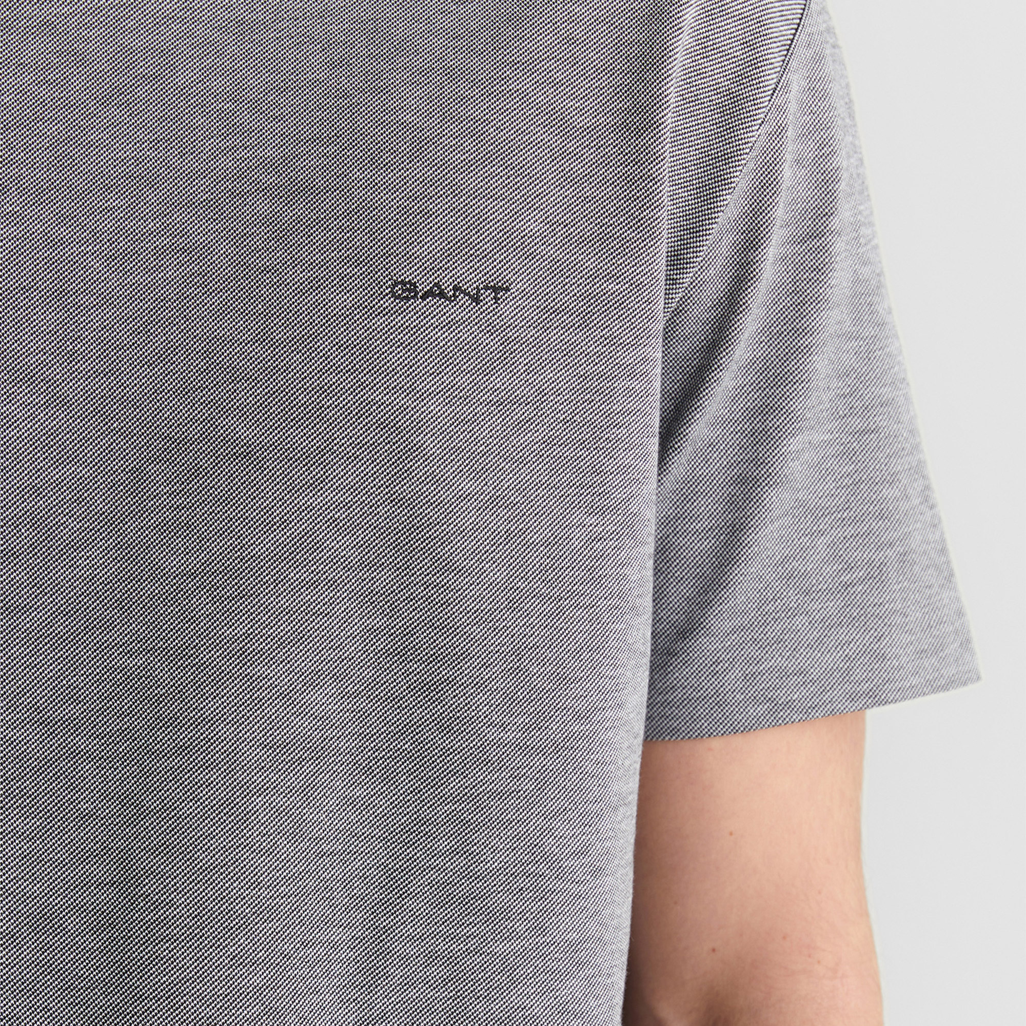 GANT Erkek Siyah Bisiklet Yaka Regular Fit T-Shirt