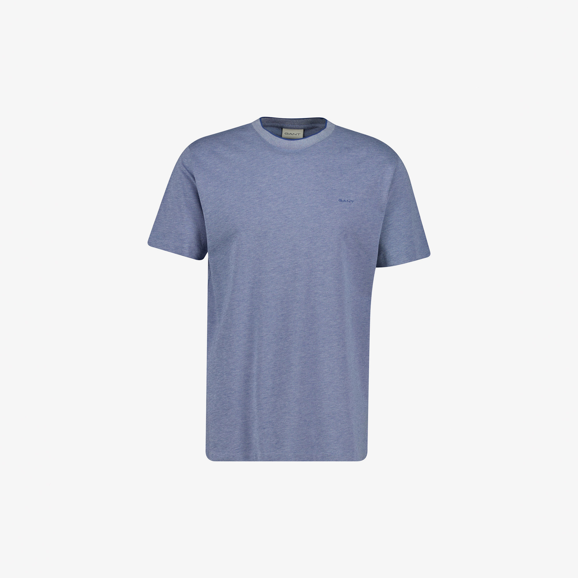 GANT Erkek Mavi Bisiklet Yaka Regular Fit T-Shirt