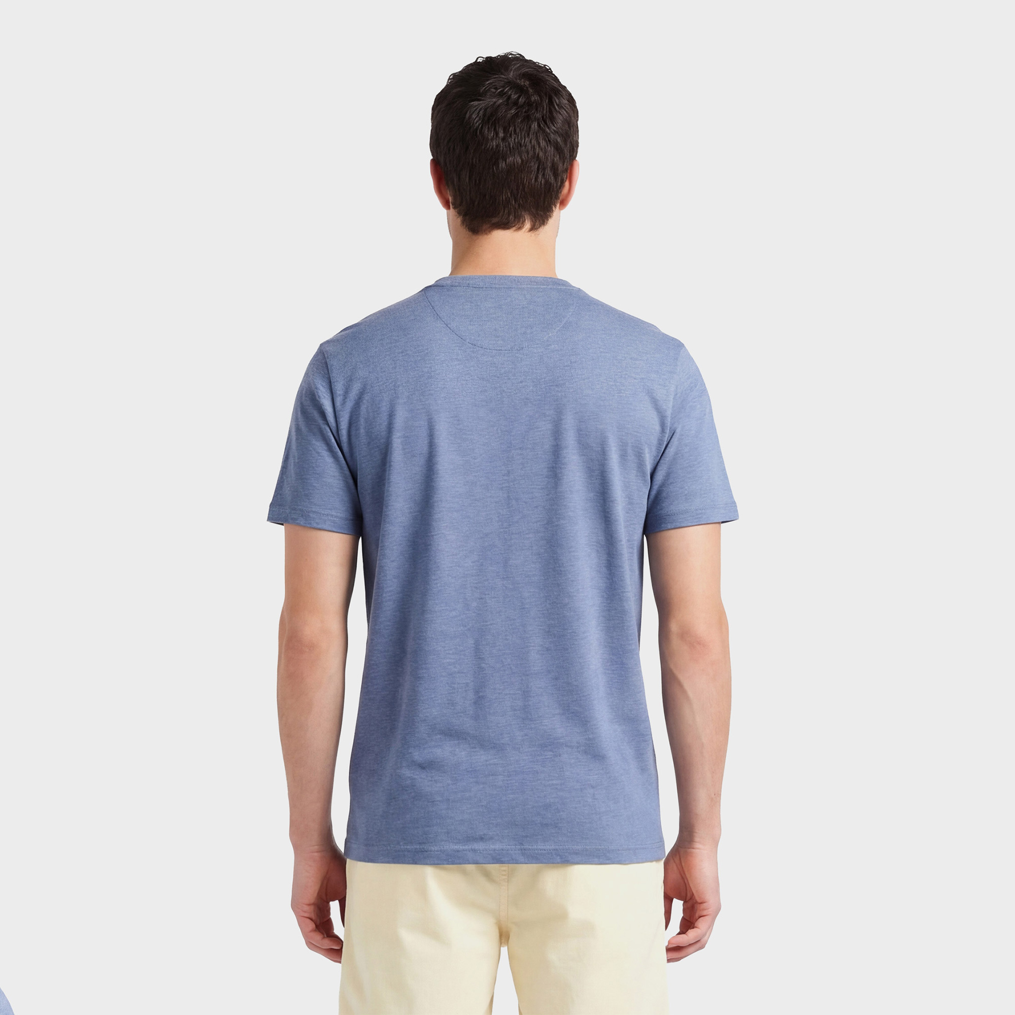 GANT Erkek Mavi Bisiklet Yaka Regular Fit T-Shirt