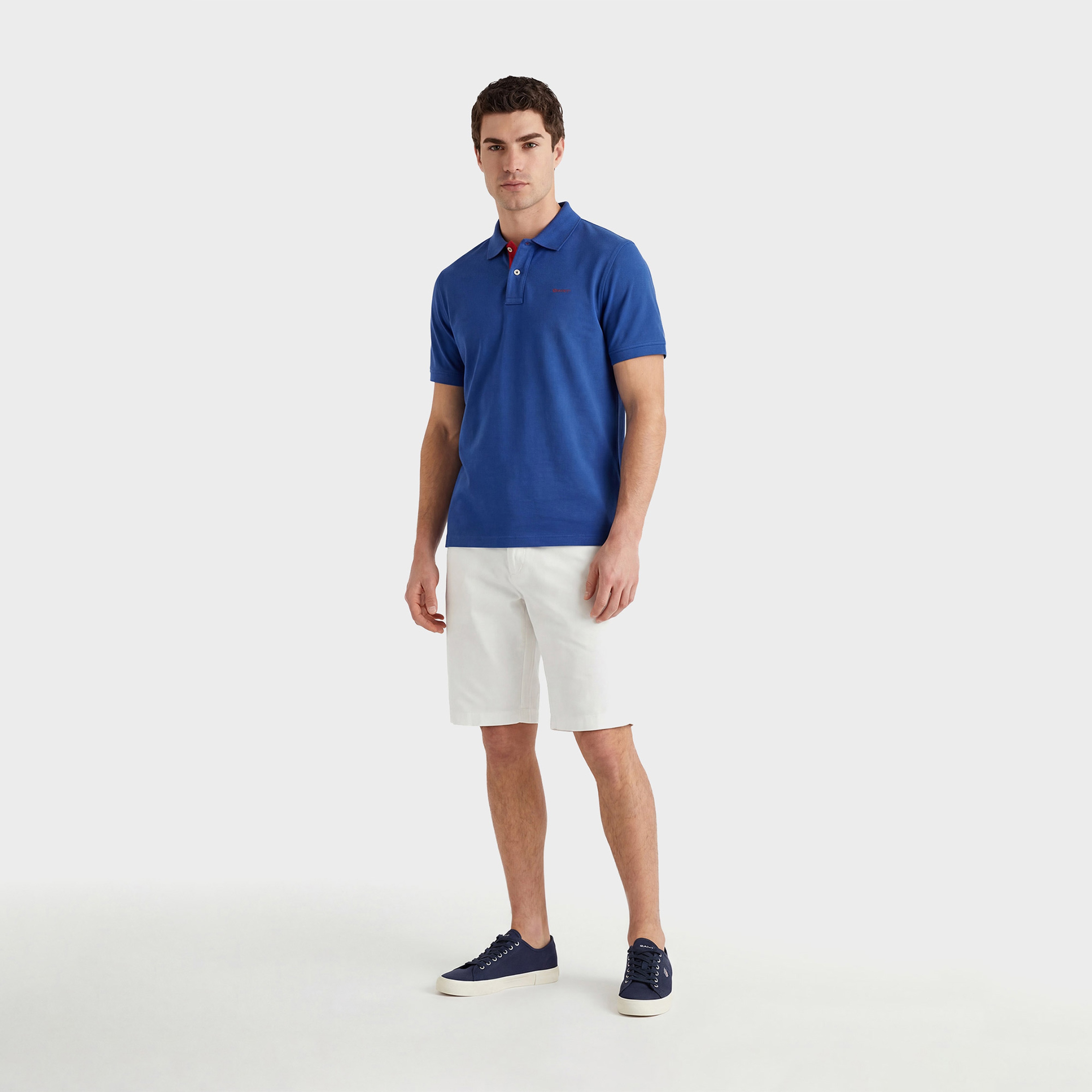 GANT Erkek Mavi Regular Fit Polo Yaka T-Shirt