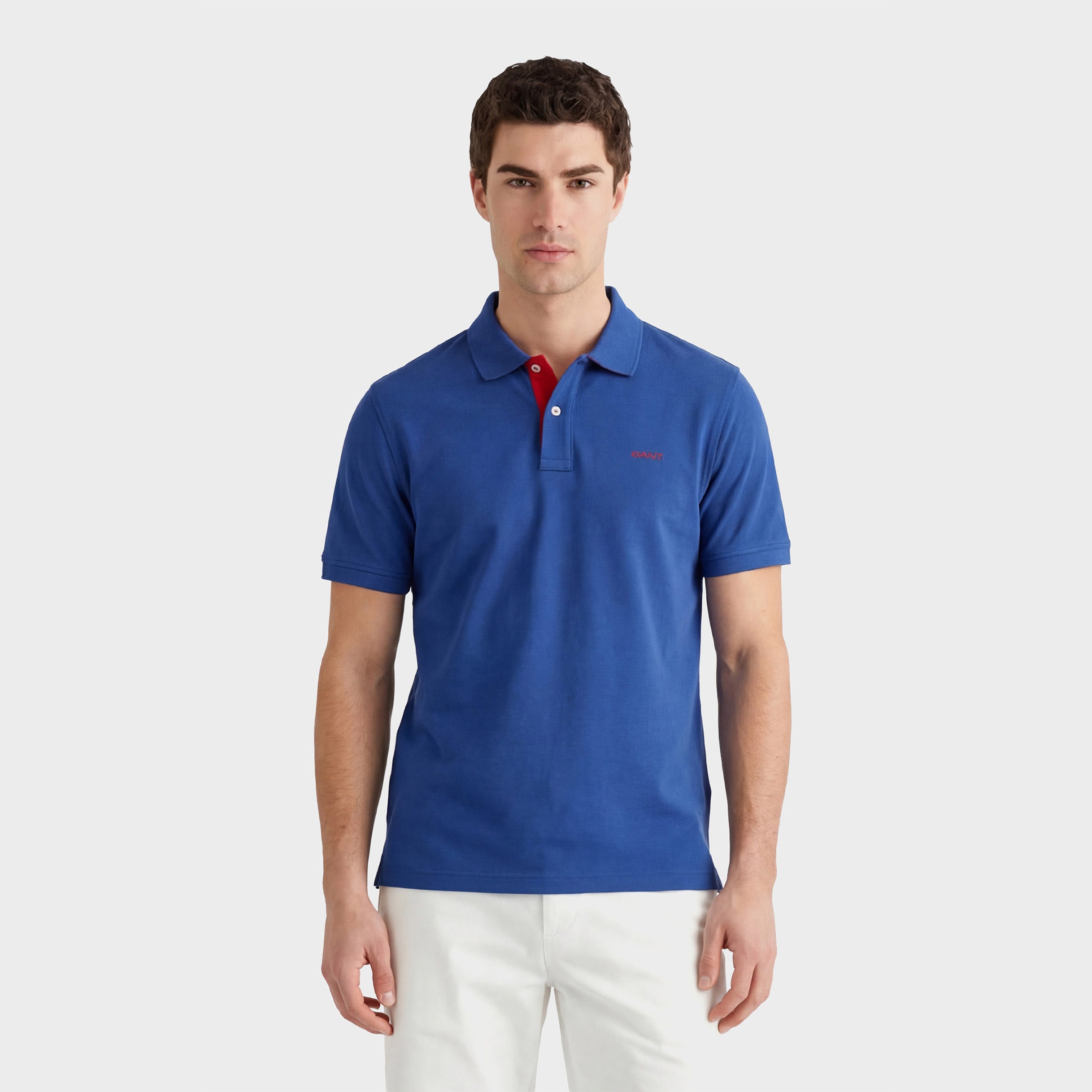 GANT Erkek Mavi Regular Fit Polo Yaka T-Shirt