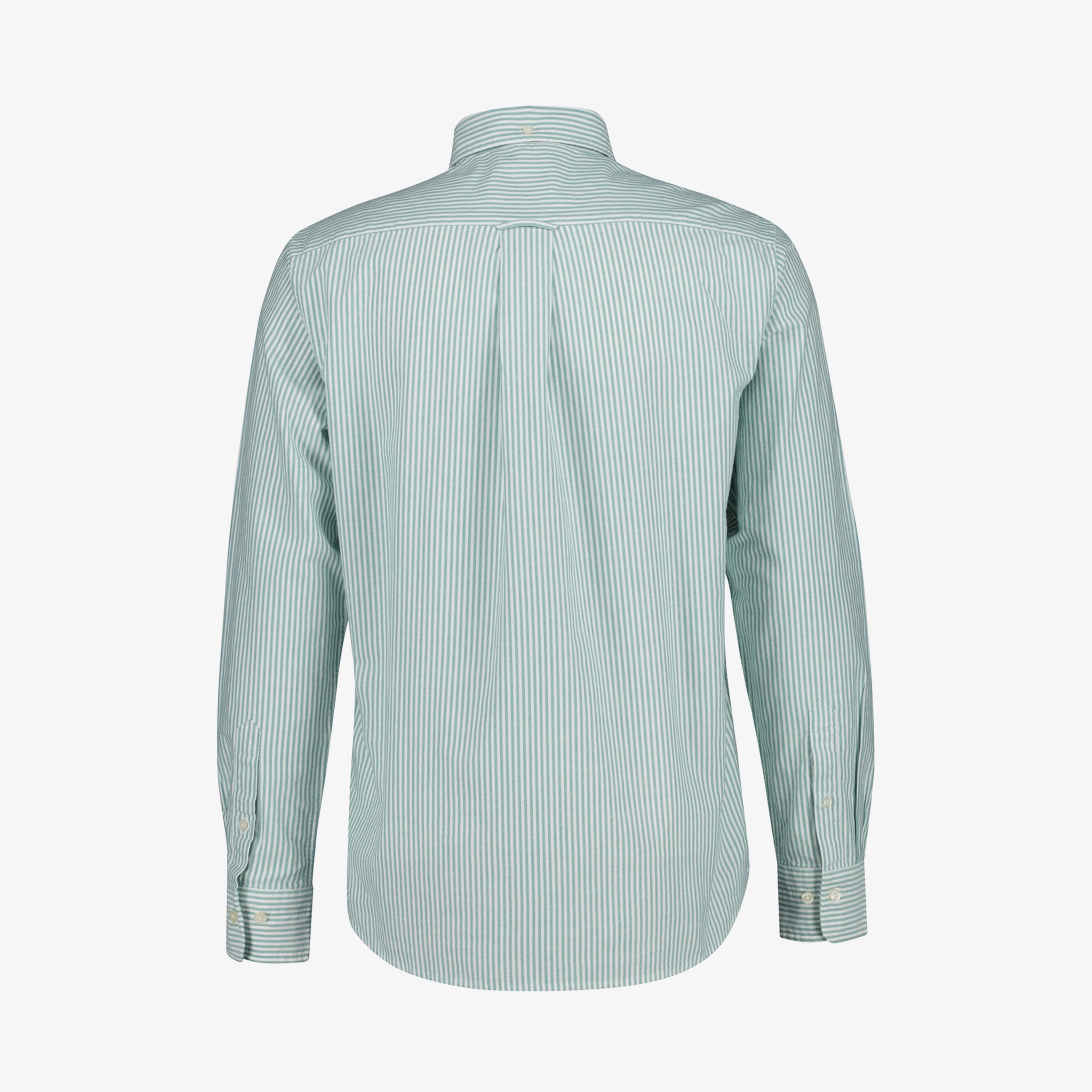 GANT Erkek Yeşil Regular Fit Çizgili Logolu Gömlek