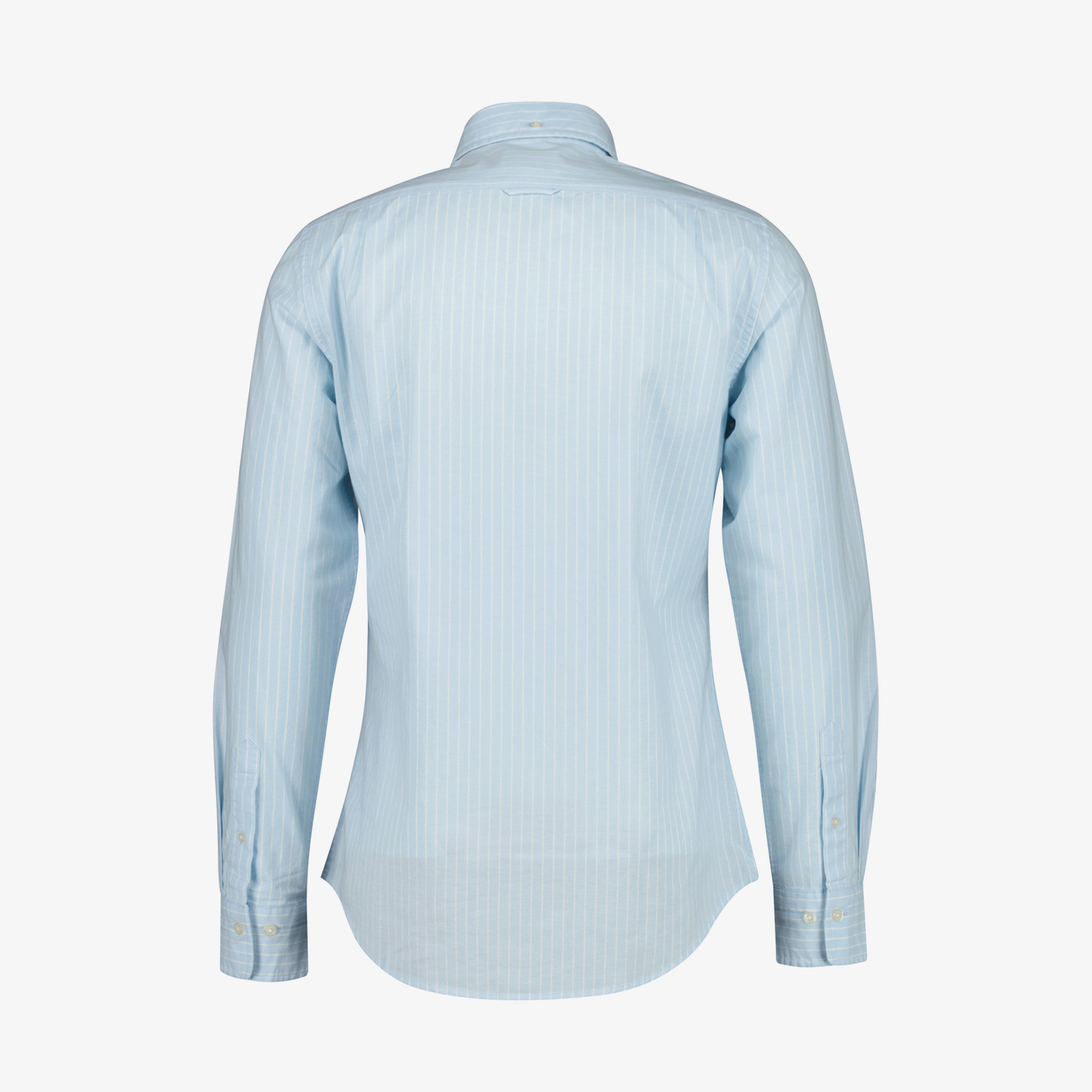 GANT Erkek Mavi Slim Fit Çizgili Logolu Gömlek