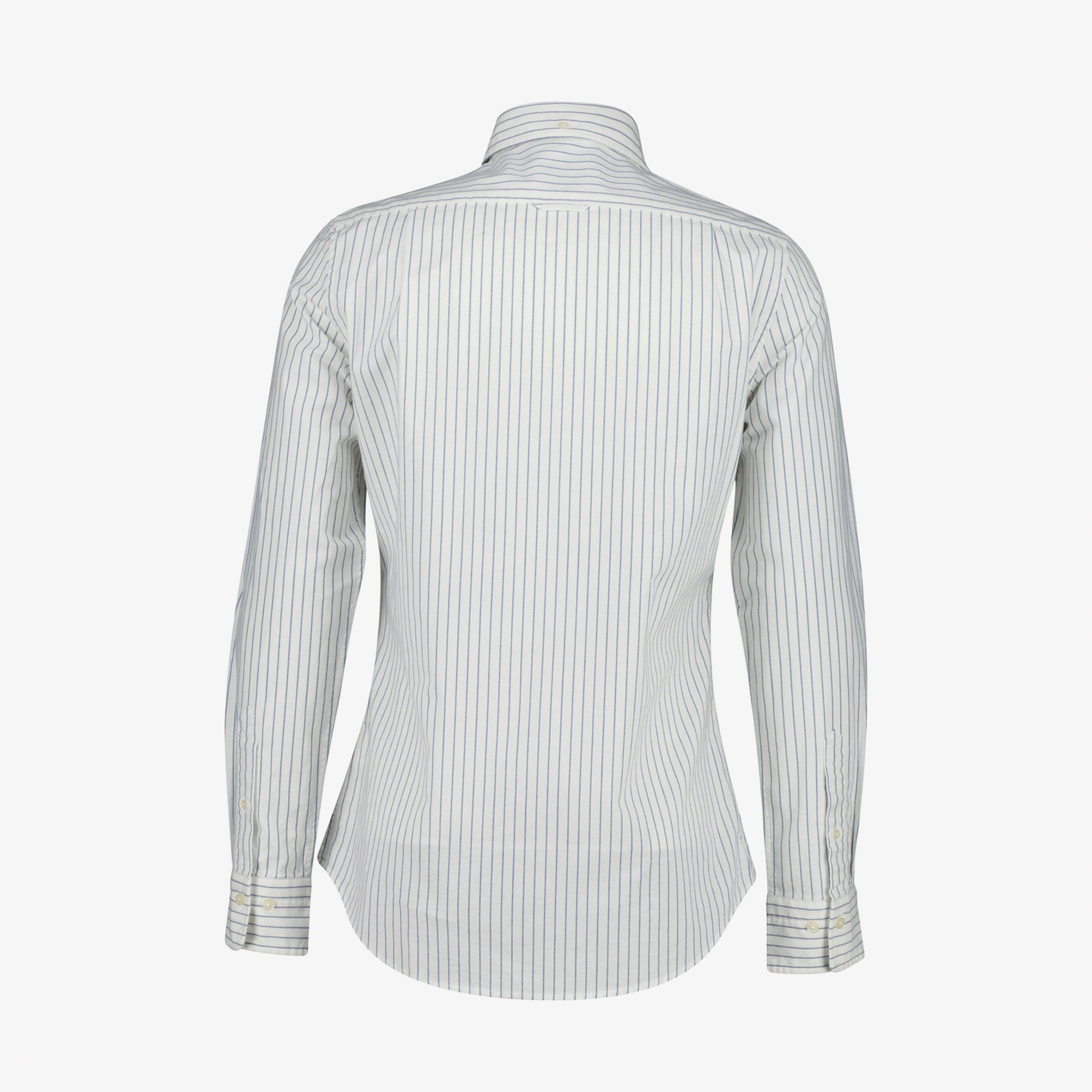 GANT Erkek Beyaz Slim Fit Çizgili Logolu Gömlek