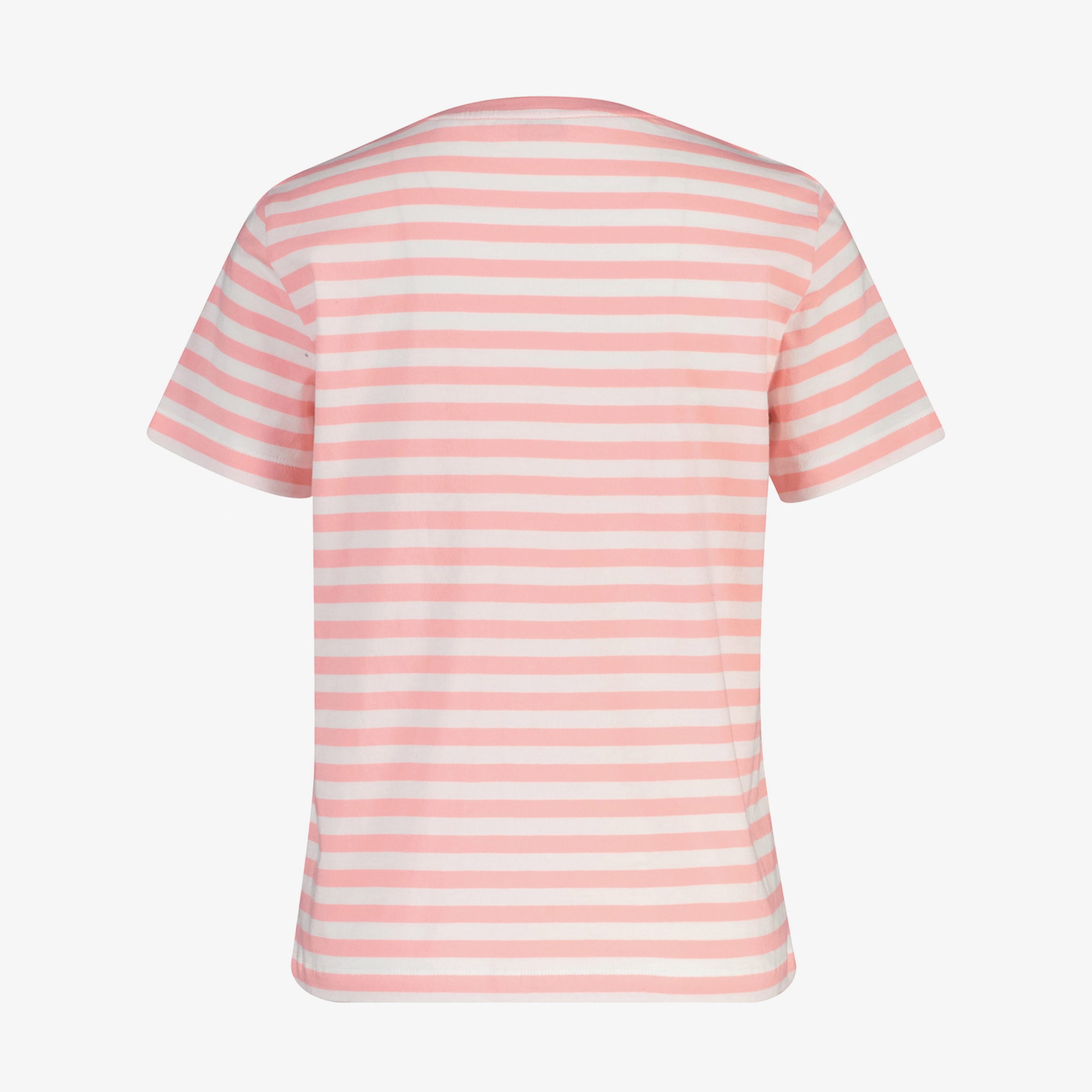 GANT Kadın Pembe Bisiklet Yaka Regular Fit Çizgili T-Shirt