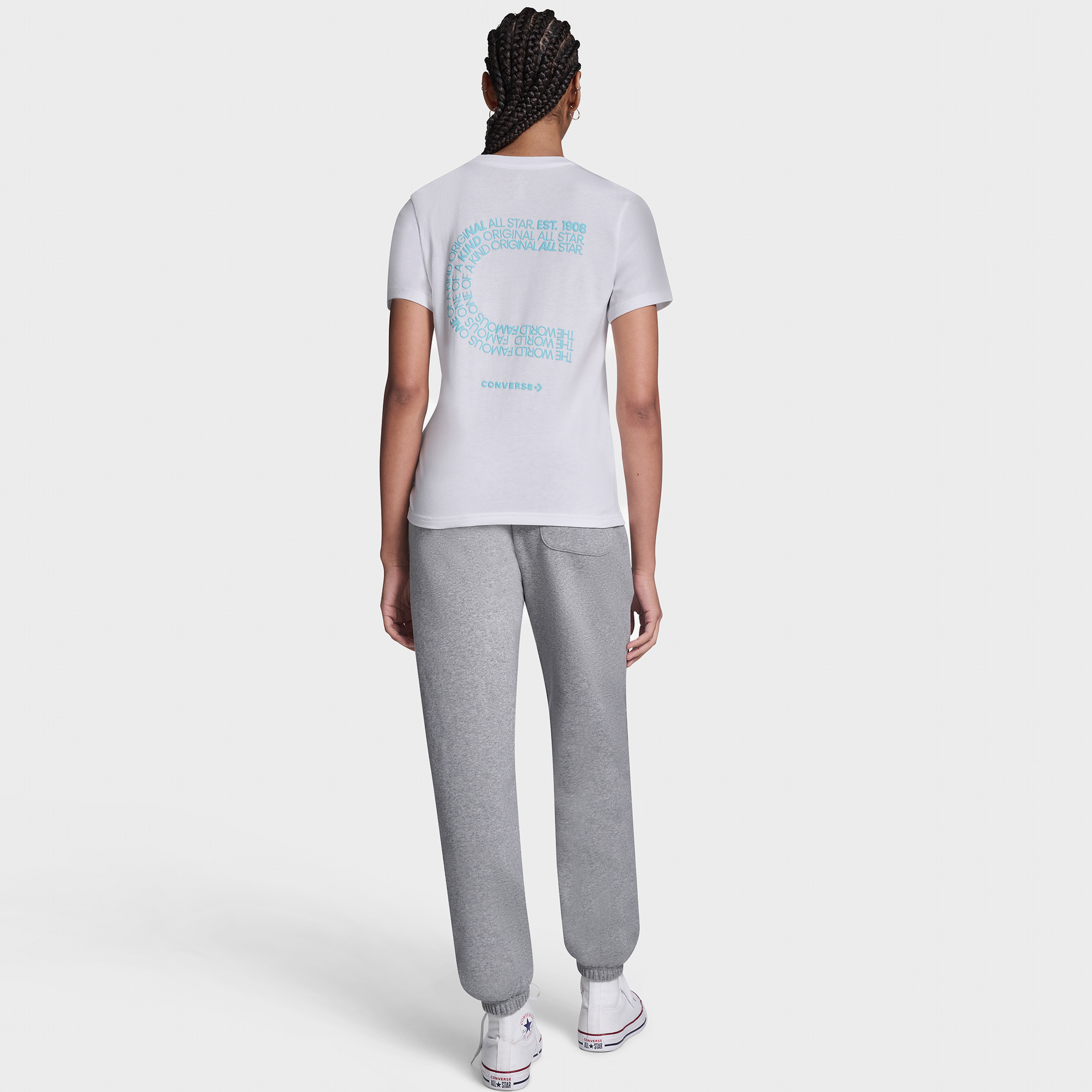 Converse Kadın Beyaz T-Shirt