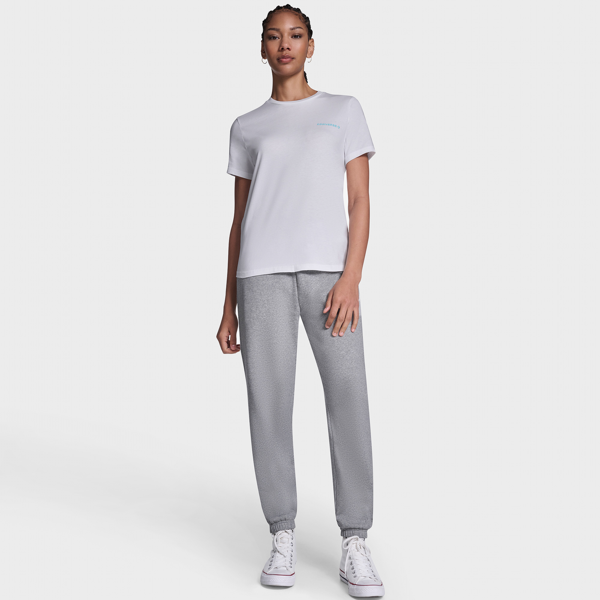 Converse Kadın Beyaz T-Shirt