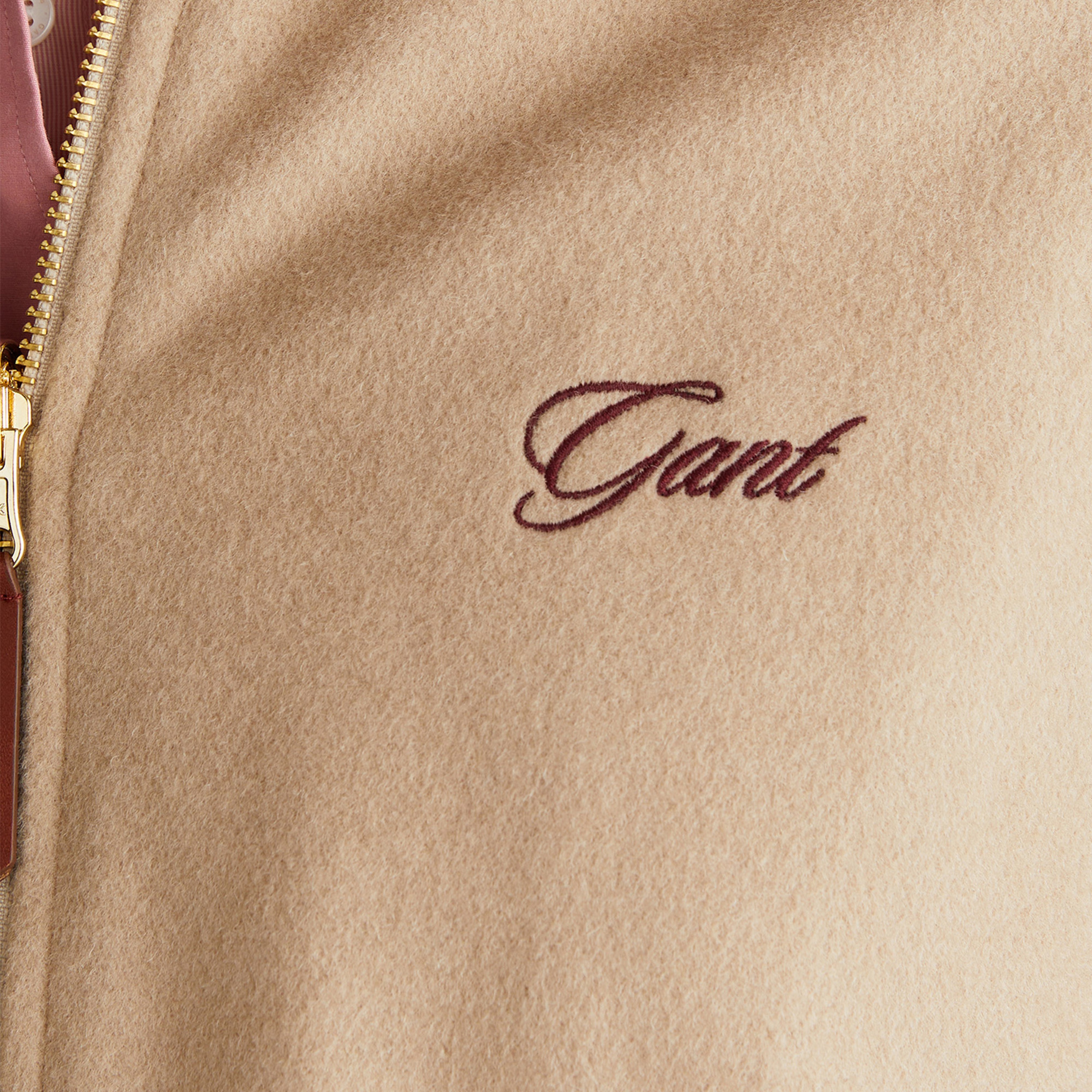 Double face embroidery quilted jacket