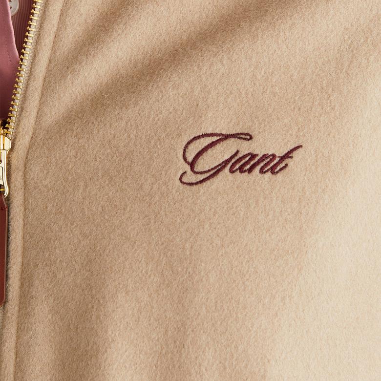 Double face embroidery quilted jacket