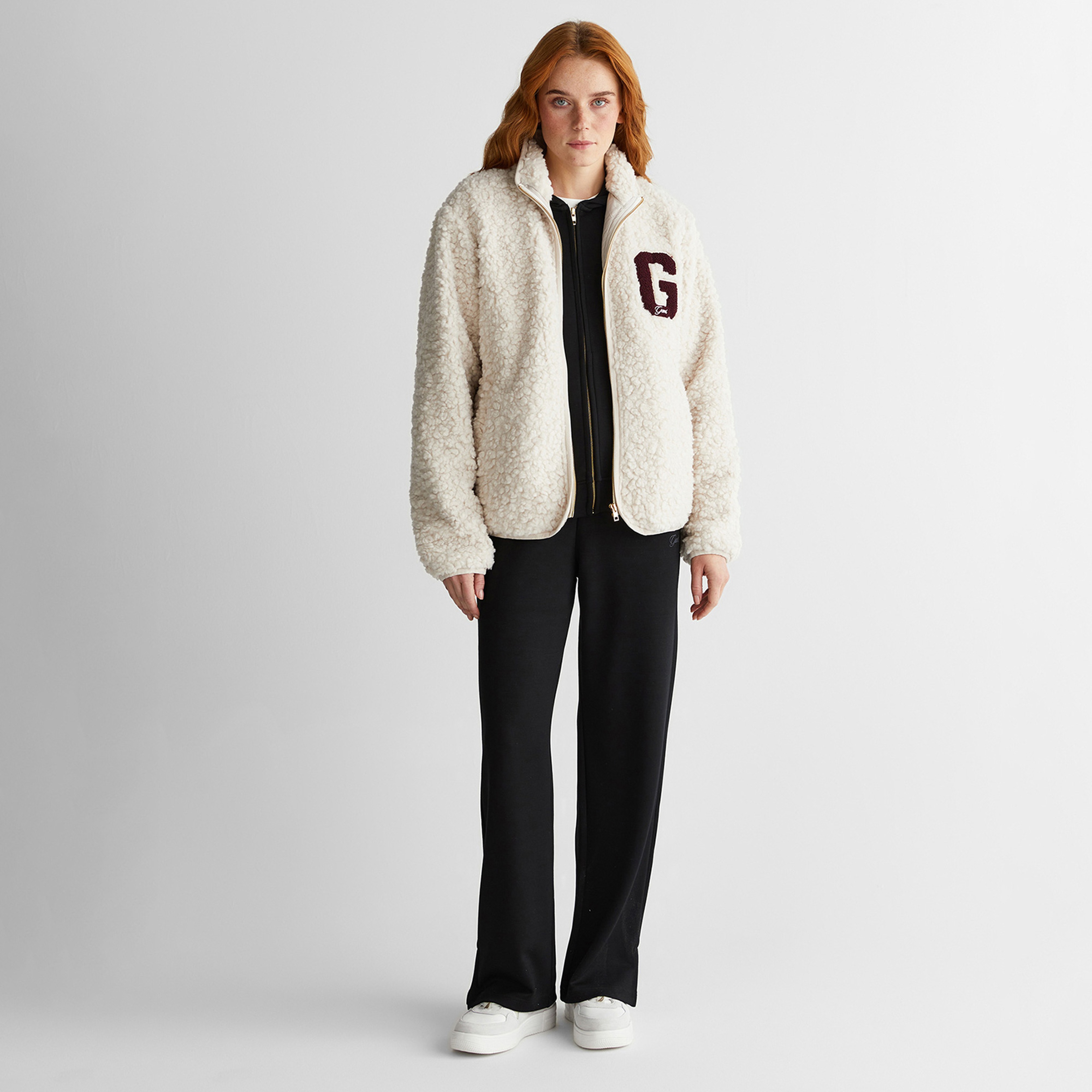 GANT Kadın Krem Polar Sweatshirt
