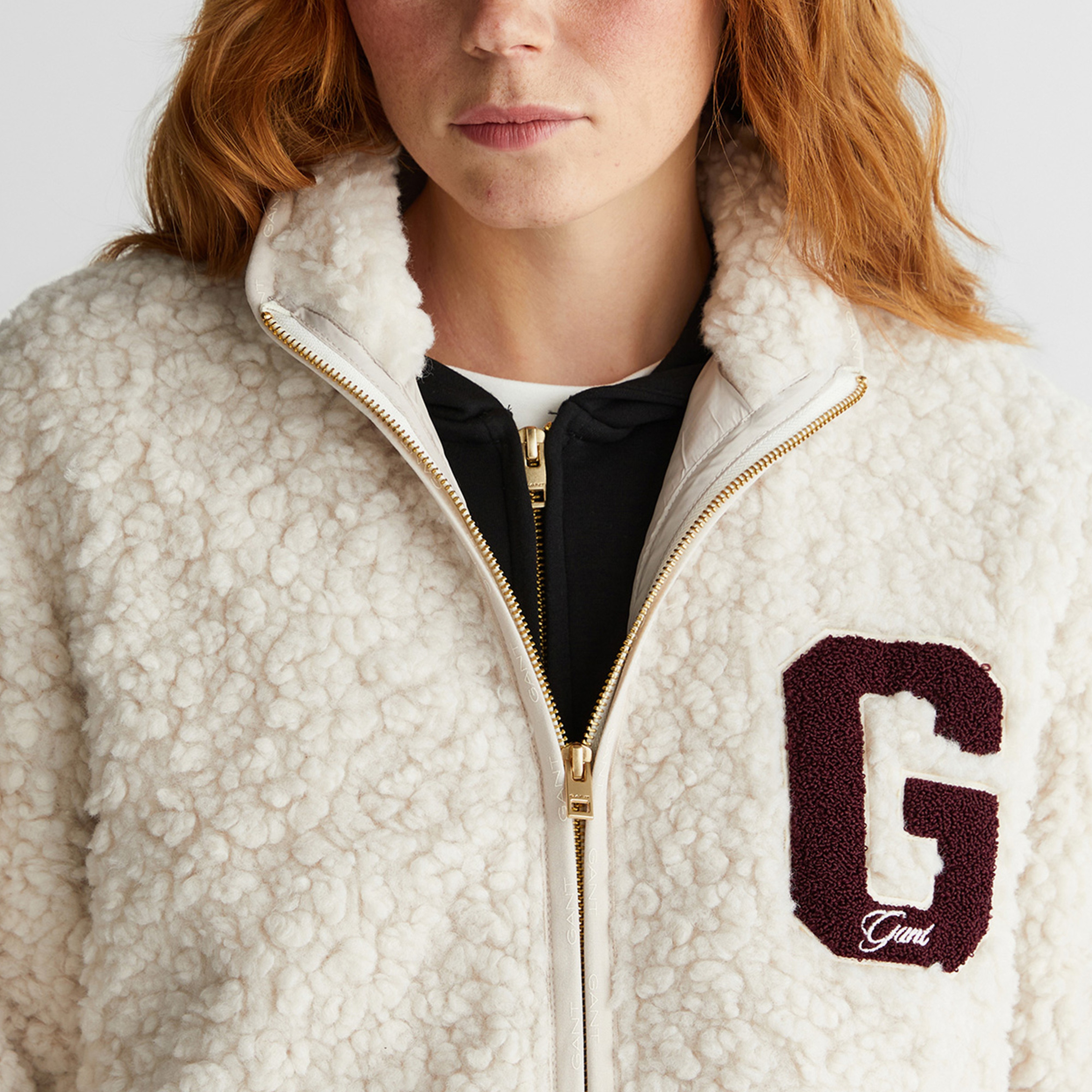 GANT Kadın Krem Polar Sweatshirt