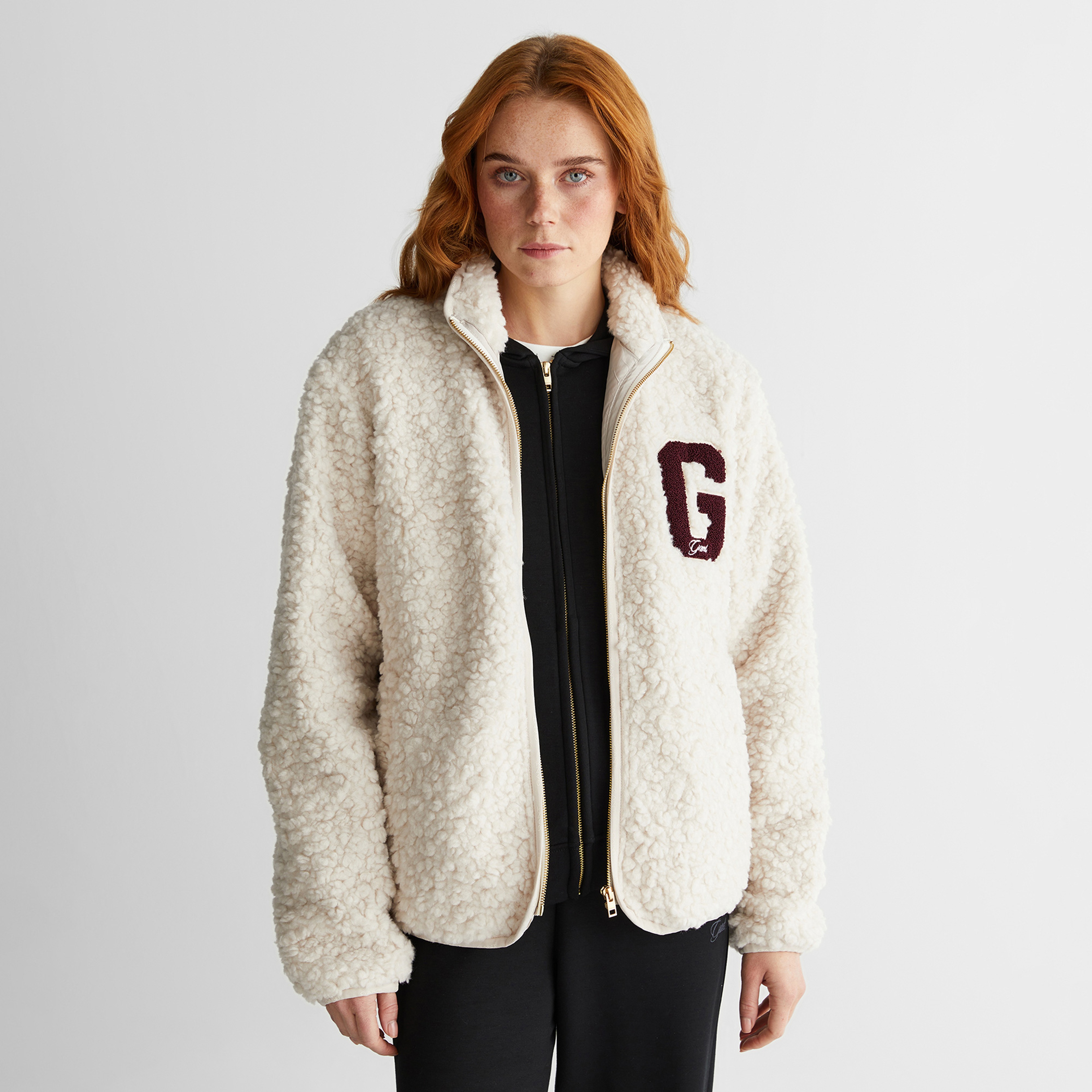 GANT Kadın Krem Polar Sweatshirt