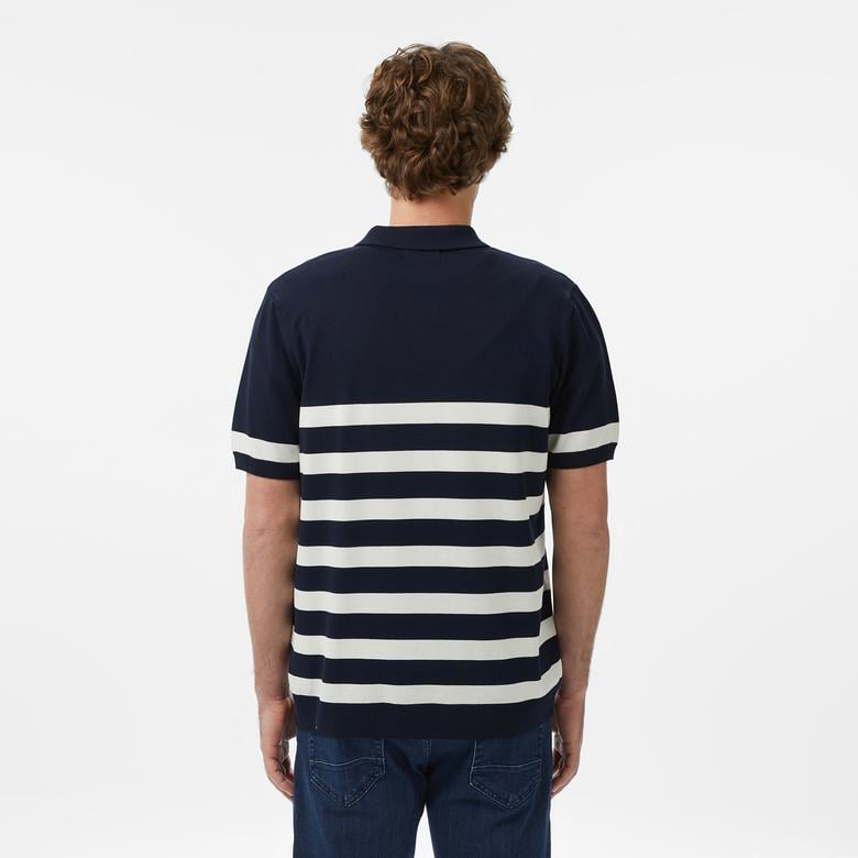Nautica Erkek Lacivert Regular Fit Kısa Kollu Triko