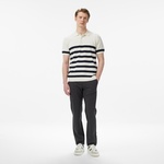 Nautica Erkek Krem Regular Fit Kısa Kollu Triko