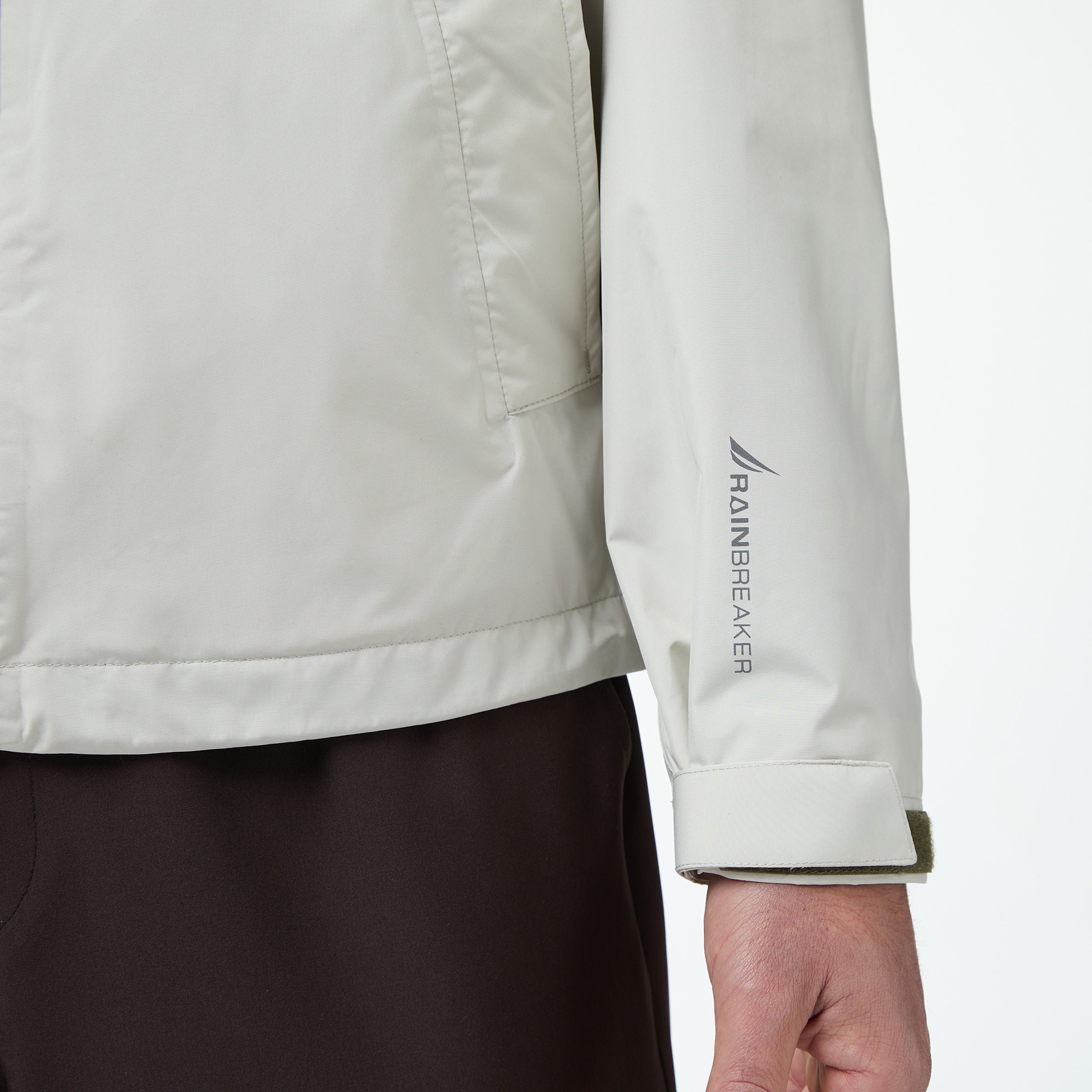 Nautica Regular Fit Kapüşonlu Su Geçirmez Erkek Gri Yağmurluk