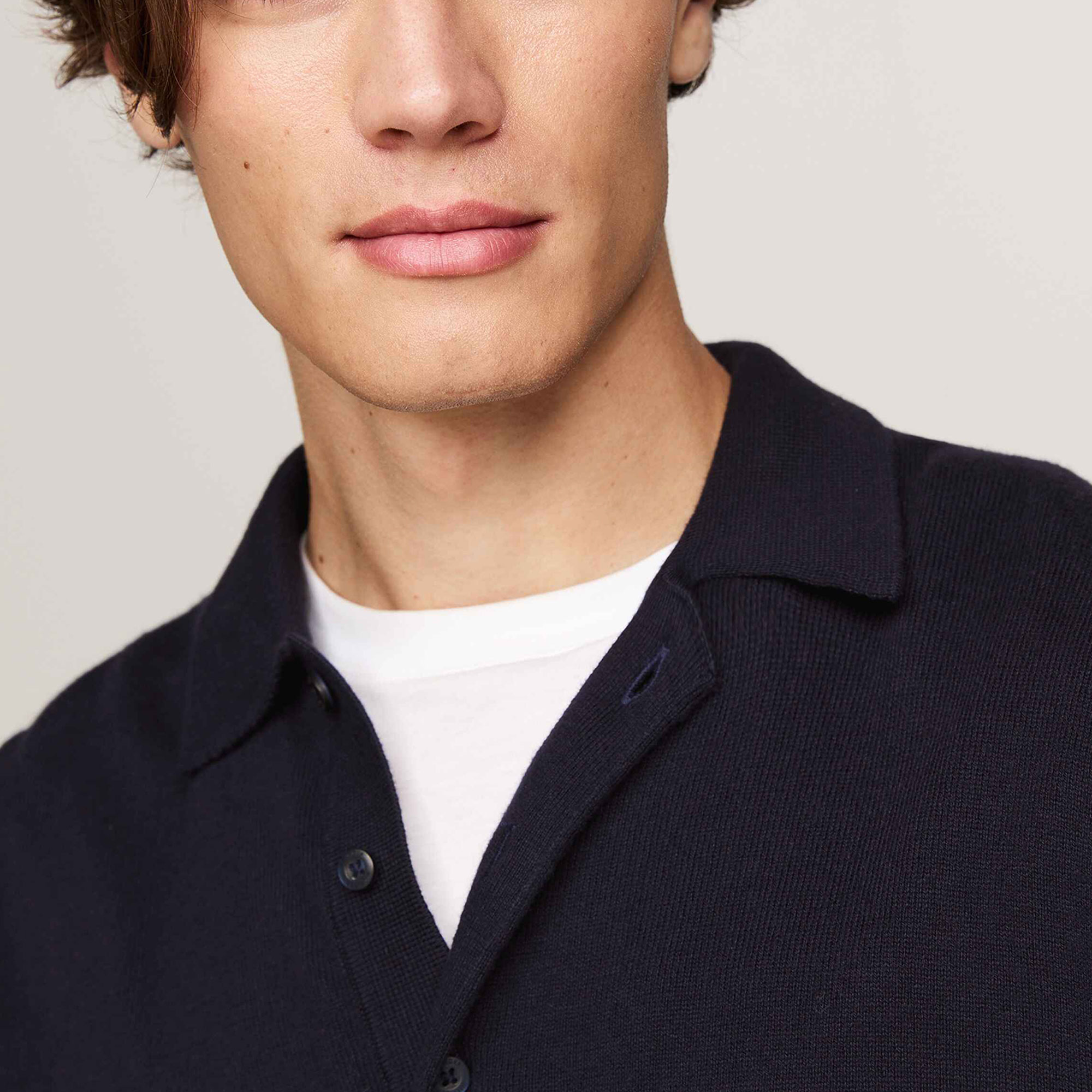Tommy Hilfiger Erkek Mavi Triko