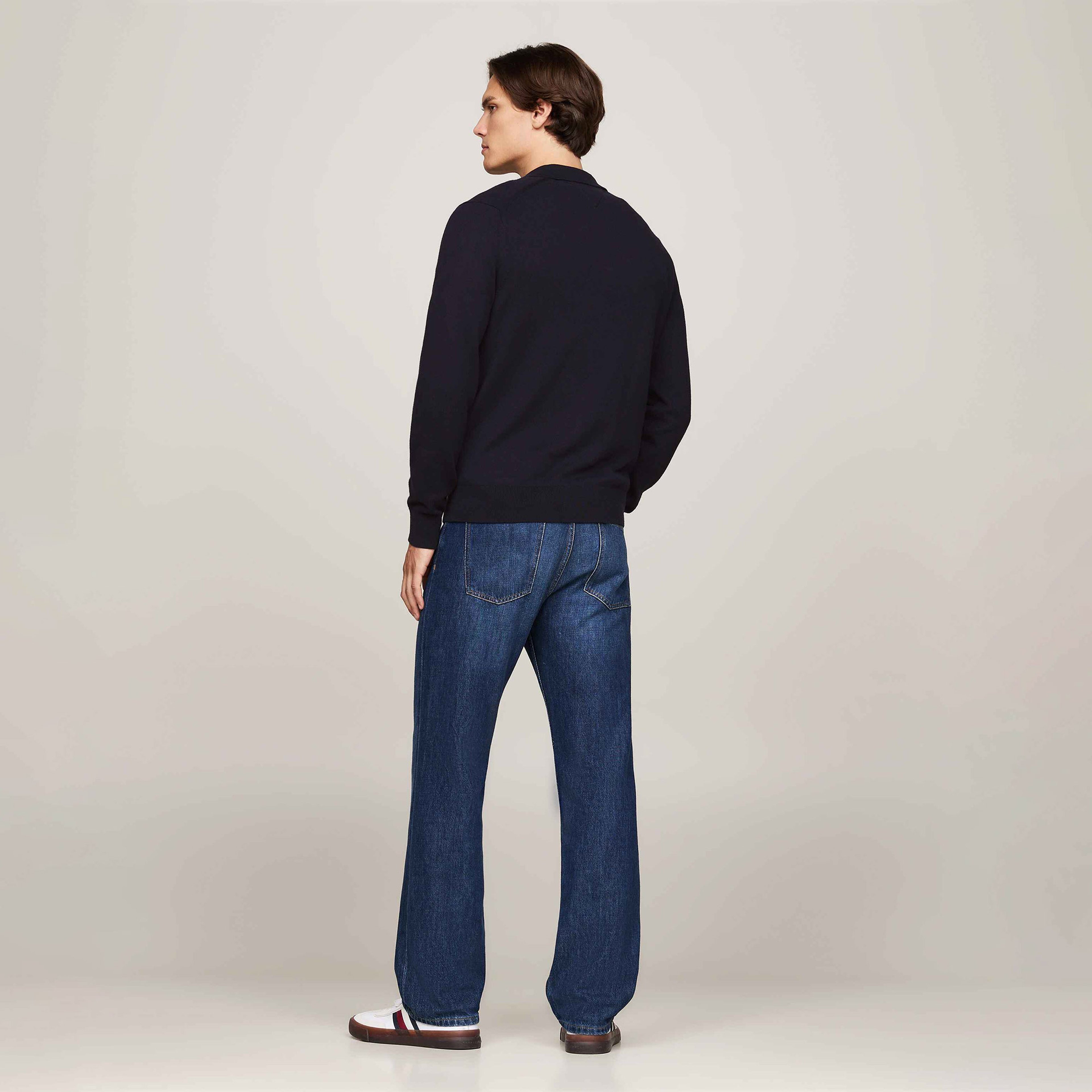 Tommy Hilfiger Erkek Mavi Triko