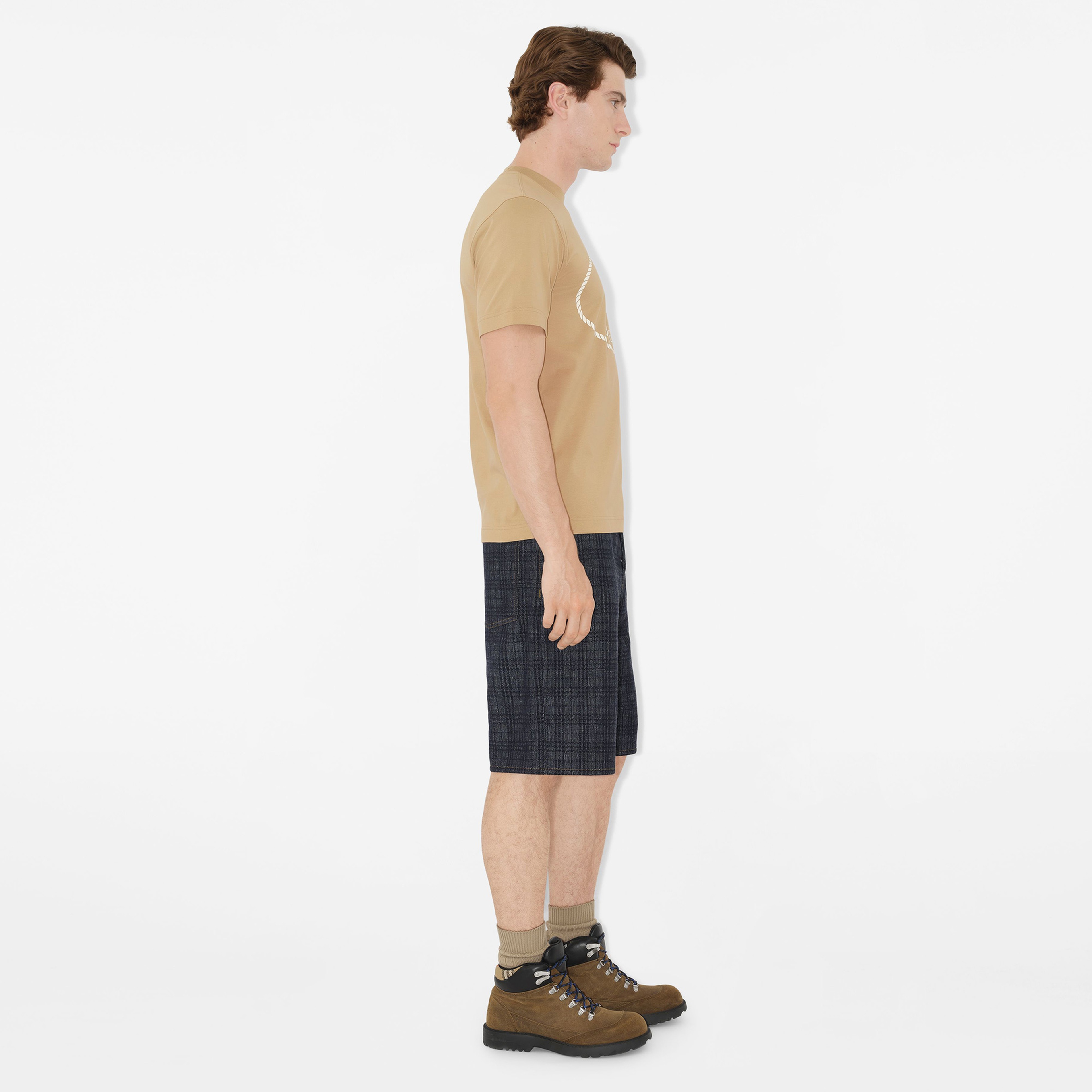 Burberry Erkek Bej T-Shirt
