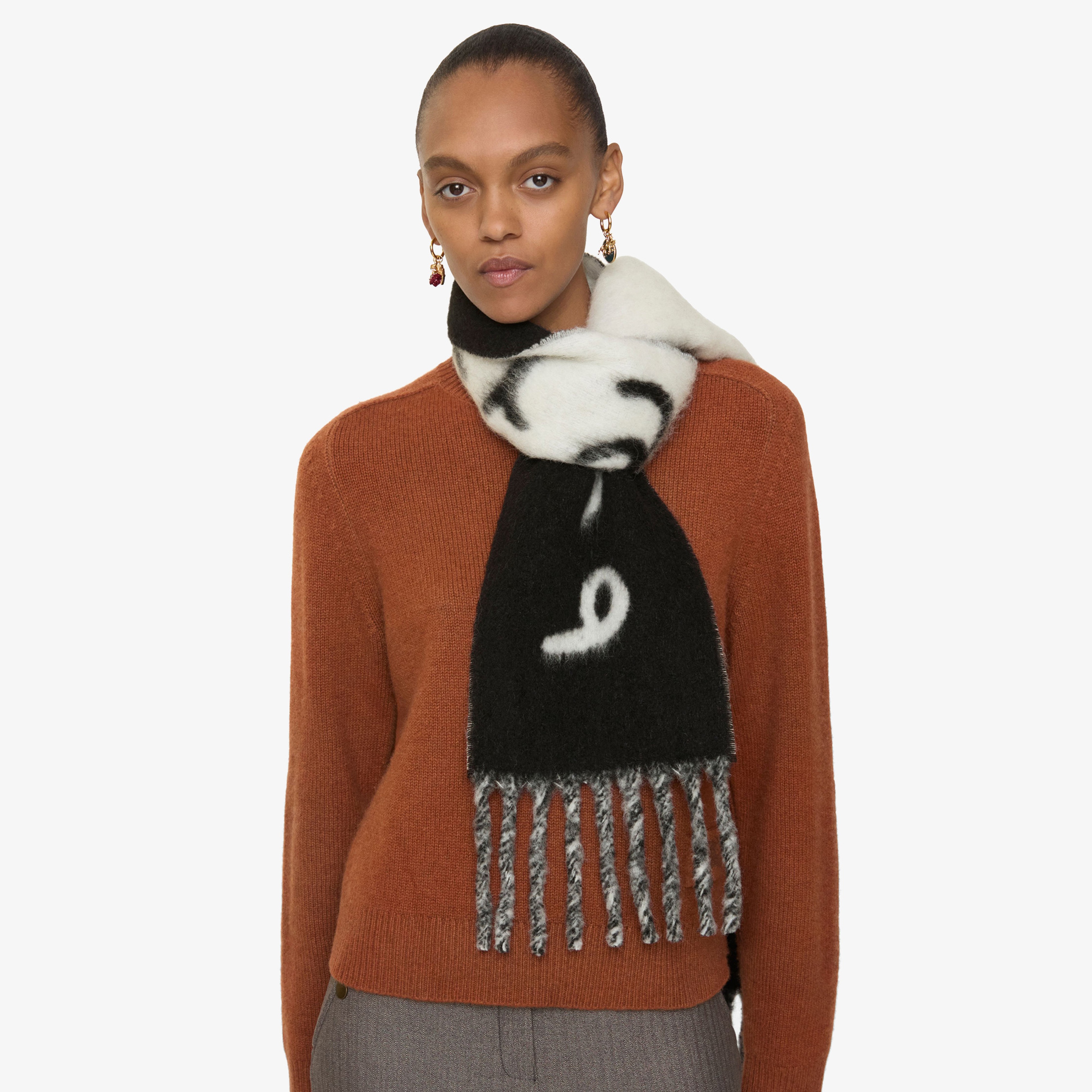 Burberry Kadın Siyah Atkı