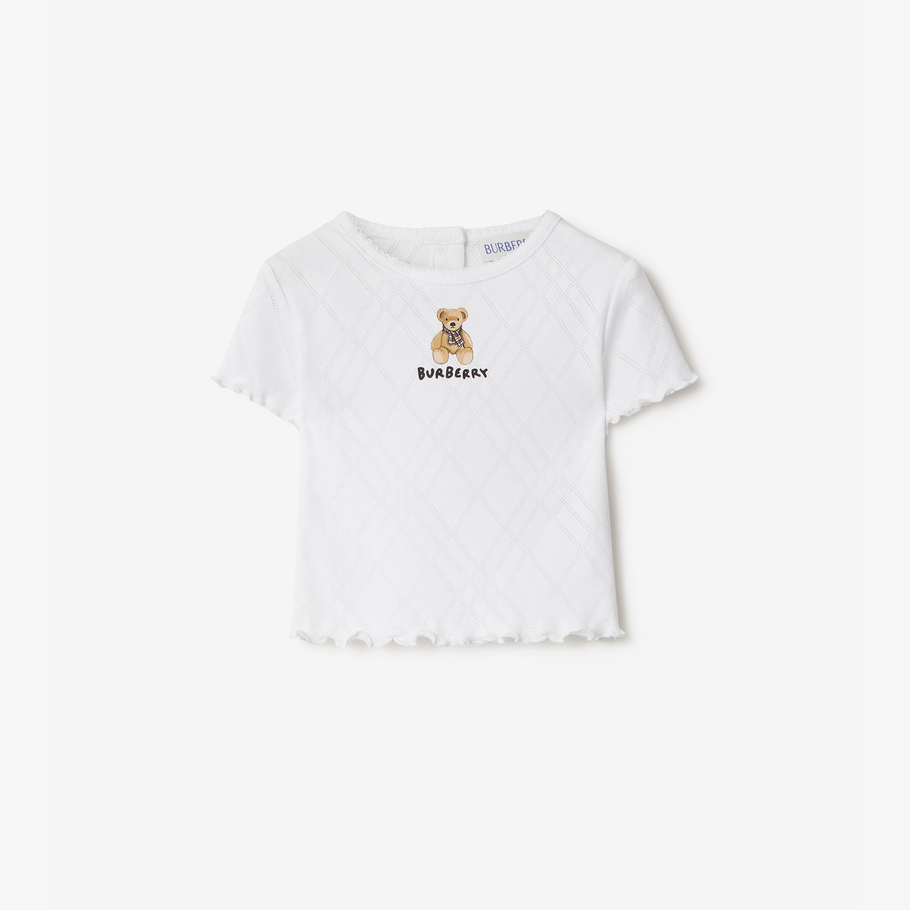 Burberry Çocuk Beyaz T-Shirt