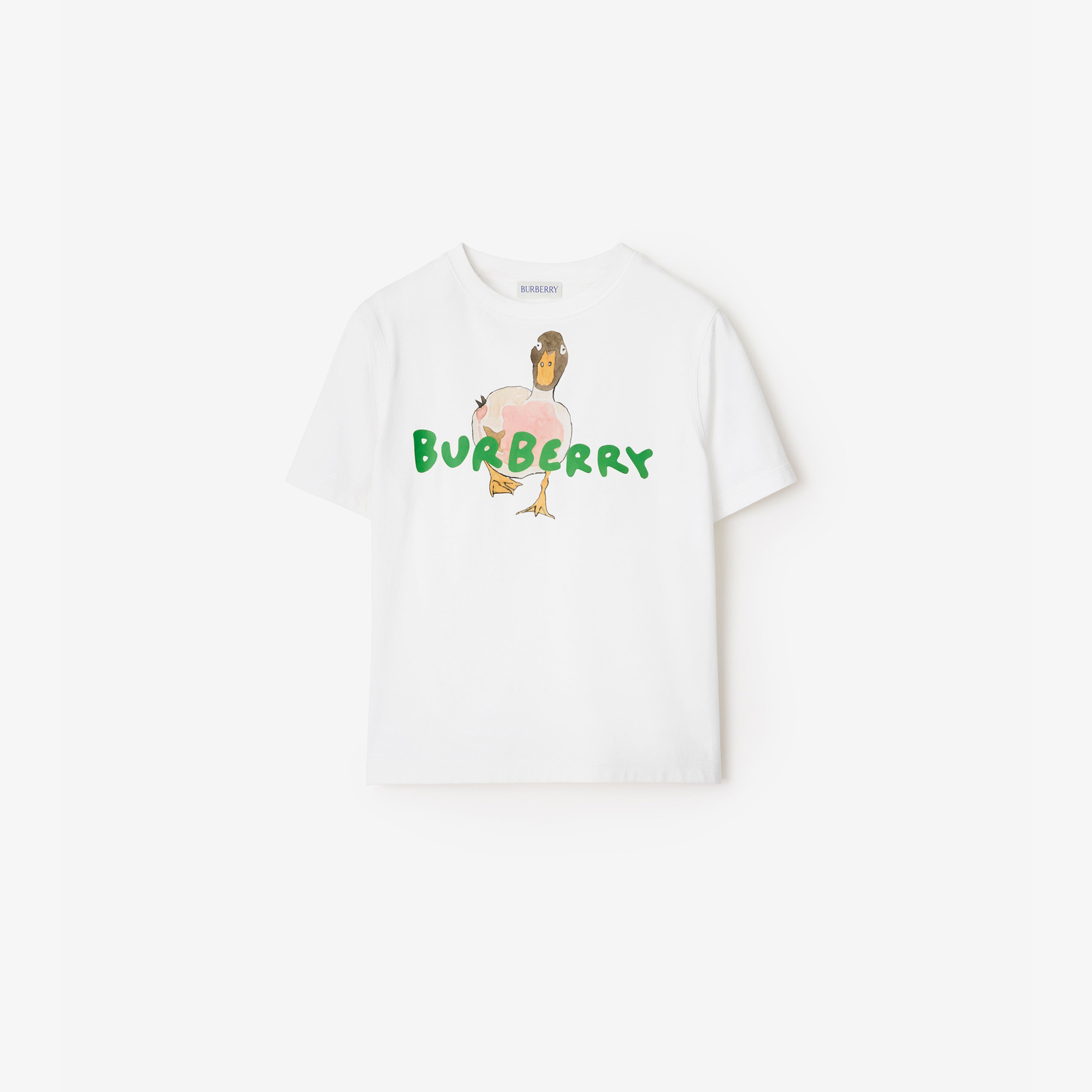 Burberry Çocuk Beyaz T-Shirt