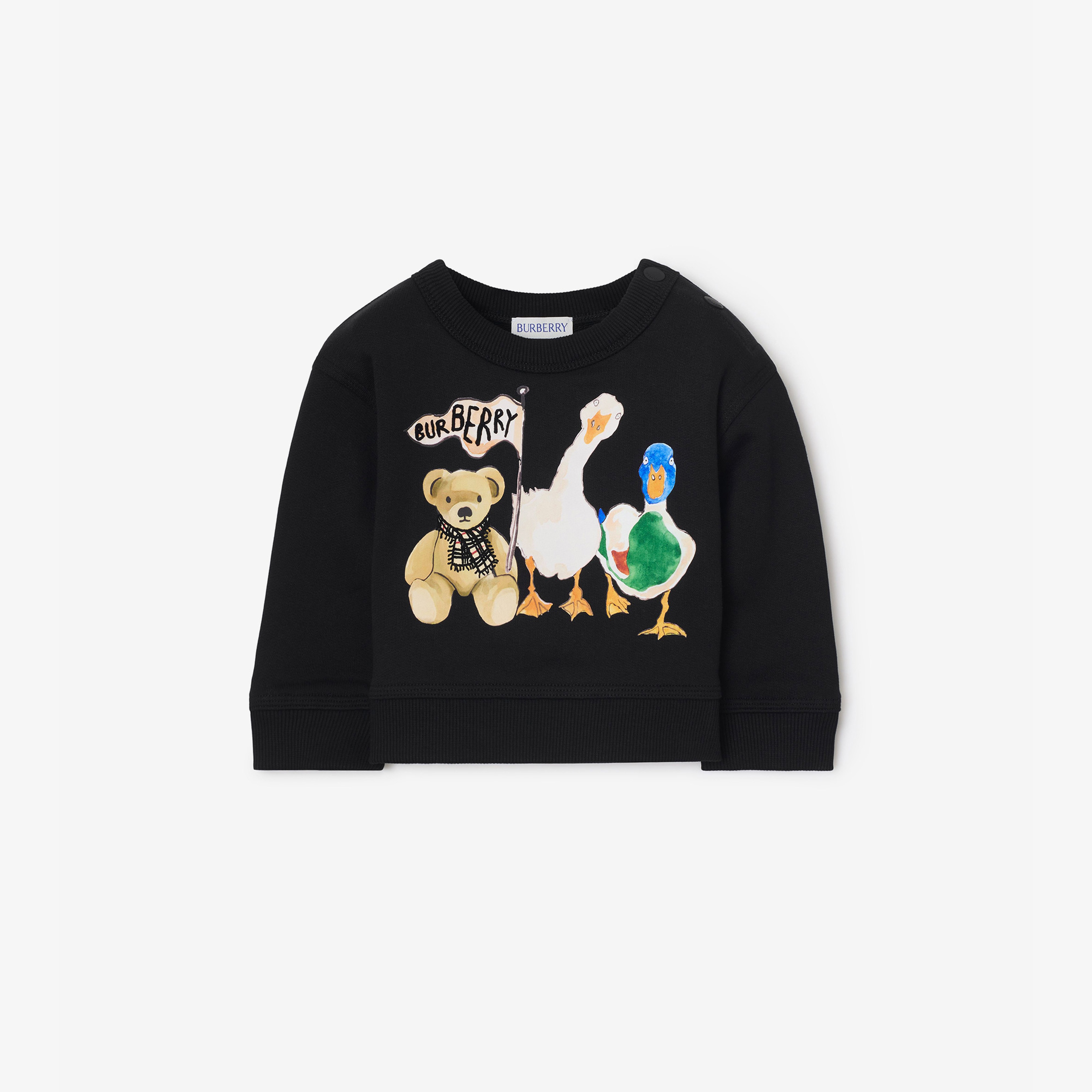 Burberry Çocuk Siyah Sweatshirt