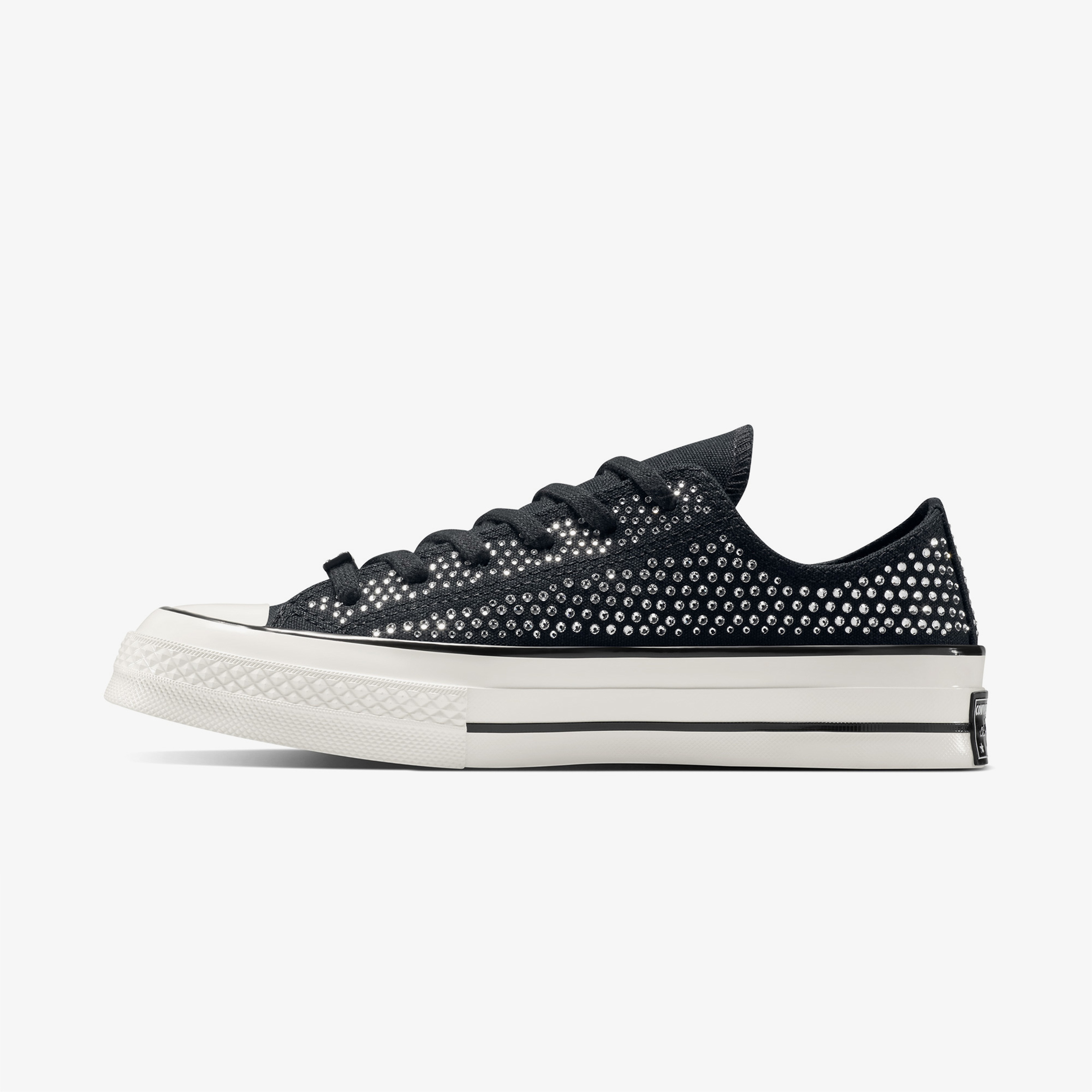Converse x Swarovski Unisex Siyah Chuck 70 Sneaker