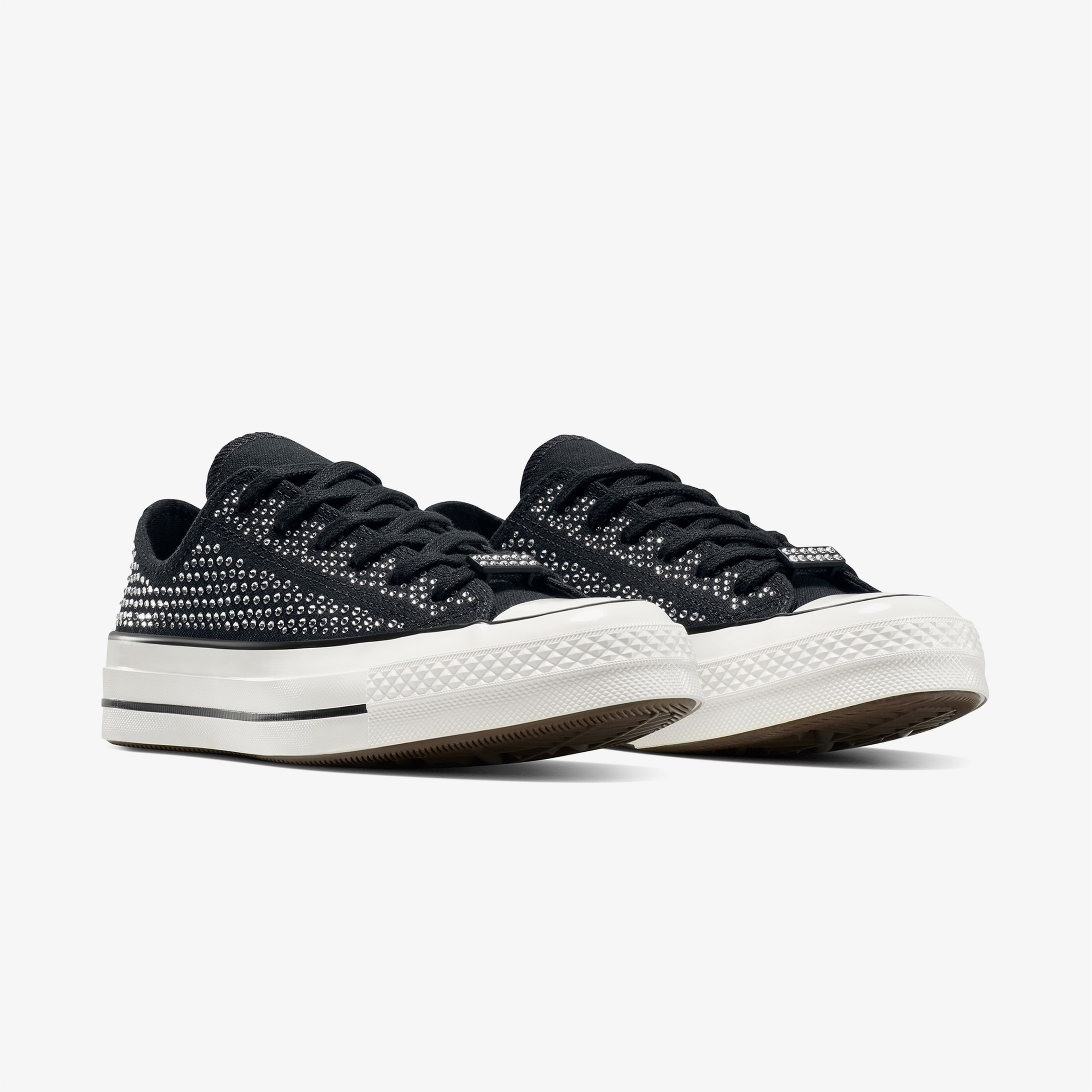 Converse x Swarovski Unisex Siyah Chuck 70 Sneaker