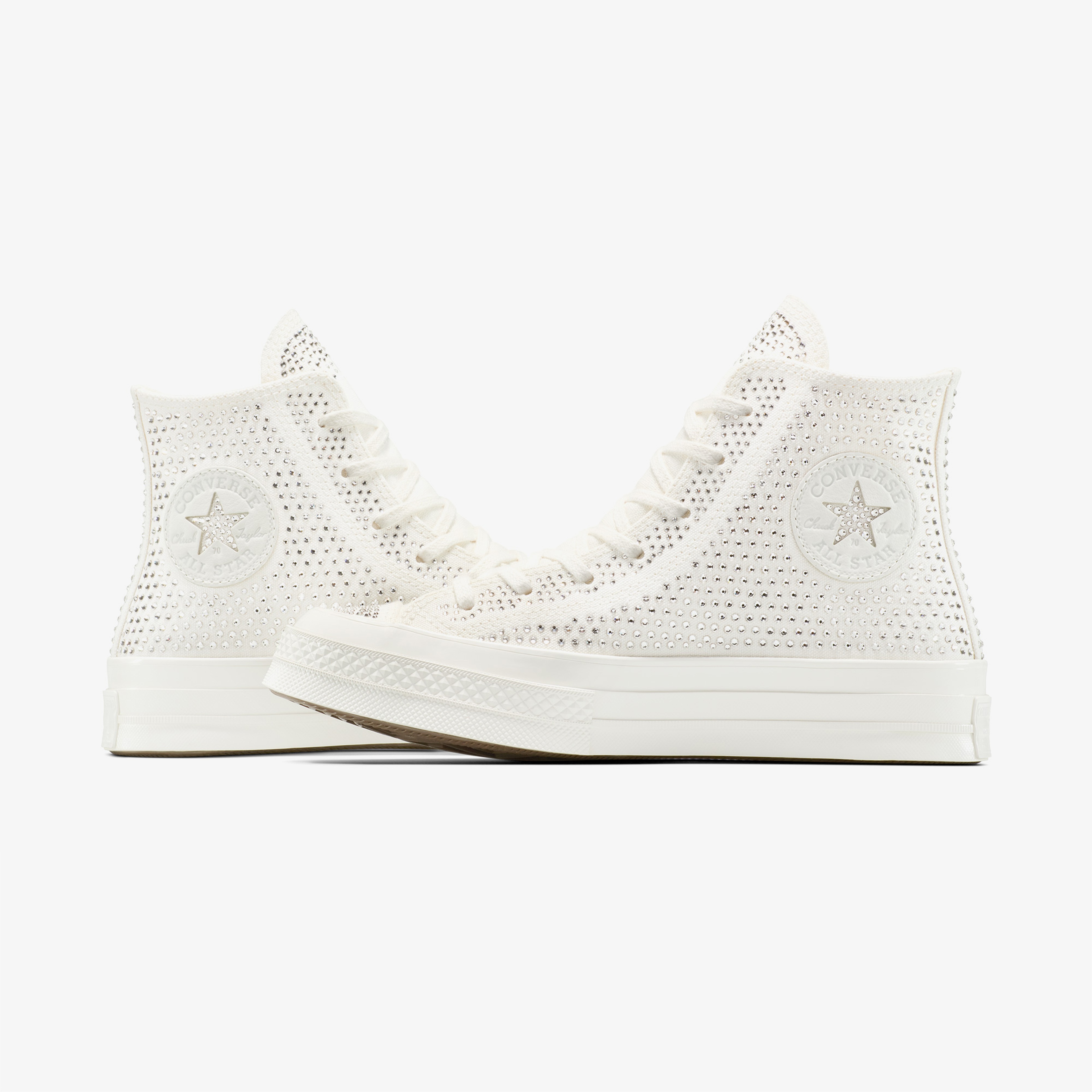 Converse x Swarovski Kadın Beyaz Chuck 70 Sneaker