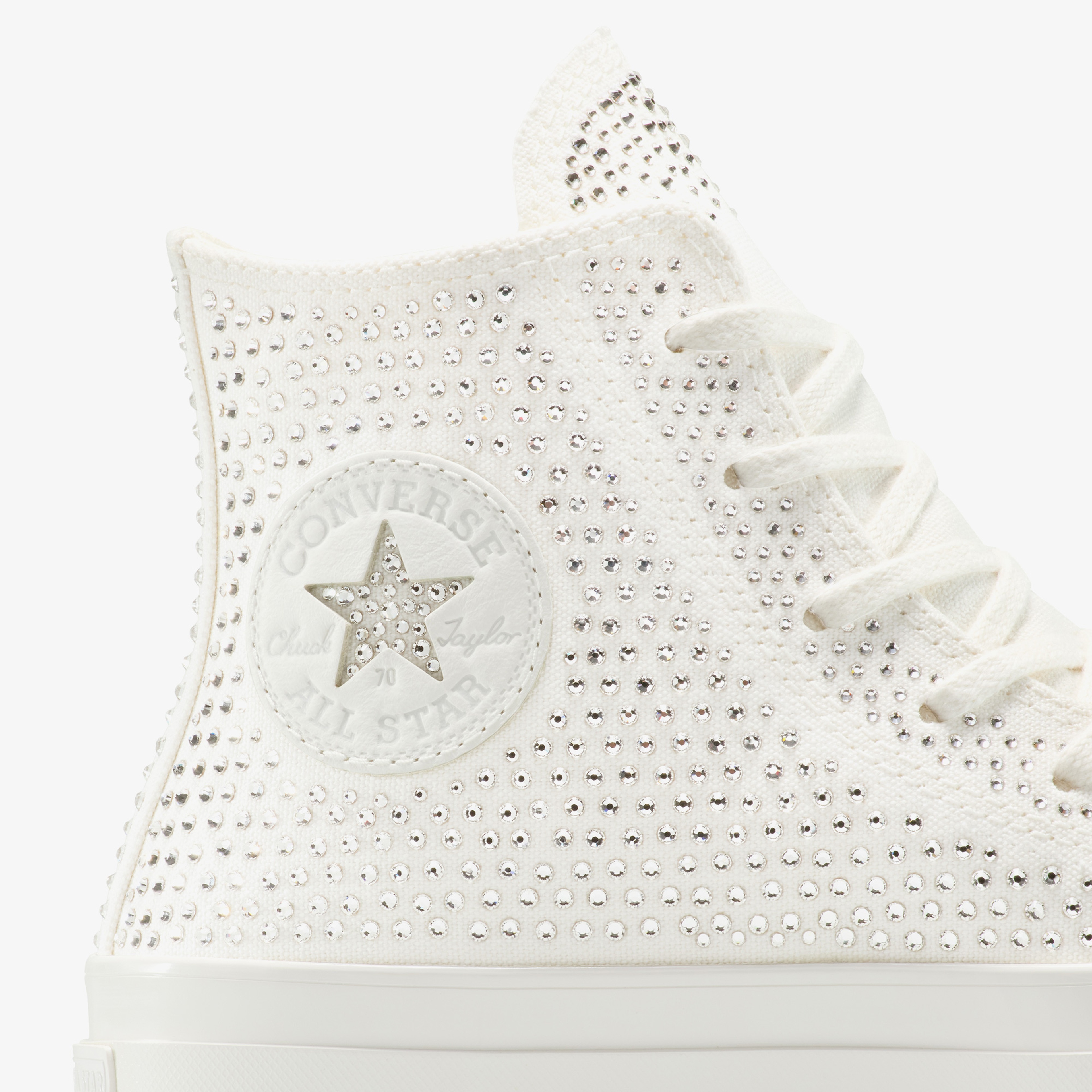 Converse x Swarovski Kadın Beyaz Chuck 70 Sneaker