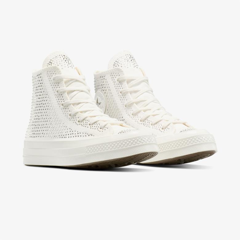 Converse x Swarovski Kadın Beyaz Chuck 70 Sneaker