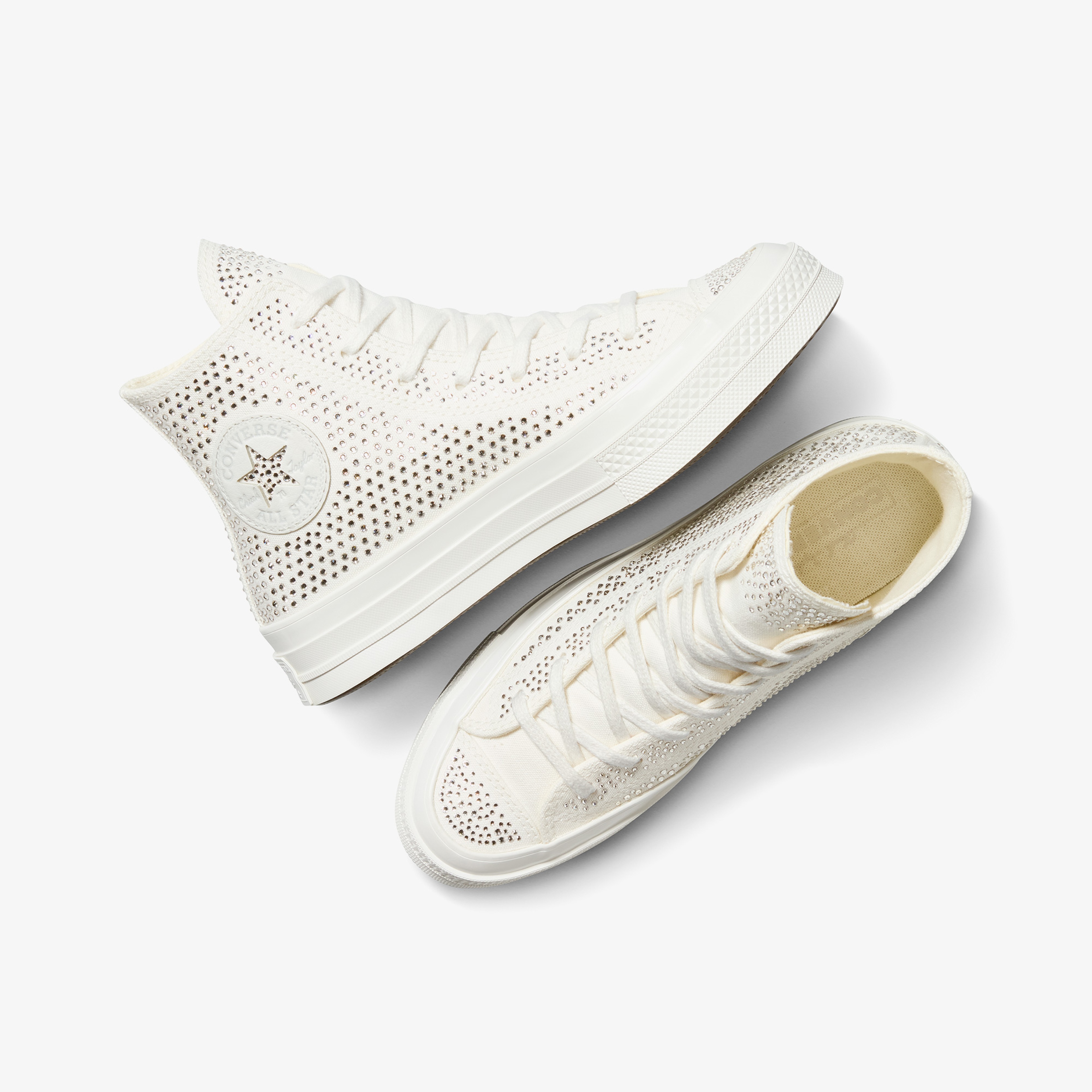 Converse x Swarovski Kadın Beyaz Chuck 70 Sneaker