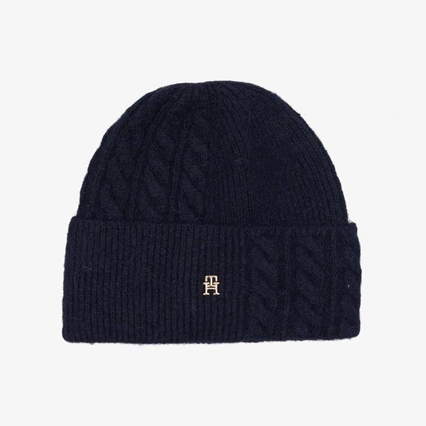 Tommy Hilfiger Elevated Chic Fluffy Kadın Lacivert Bere
