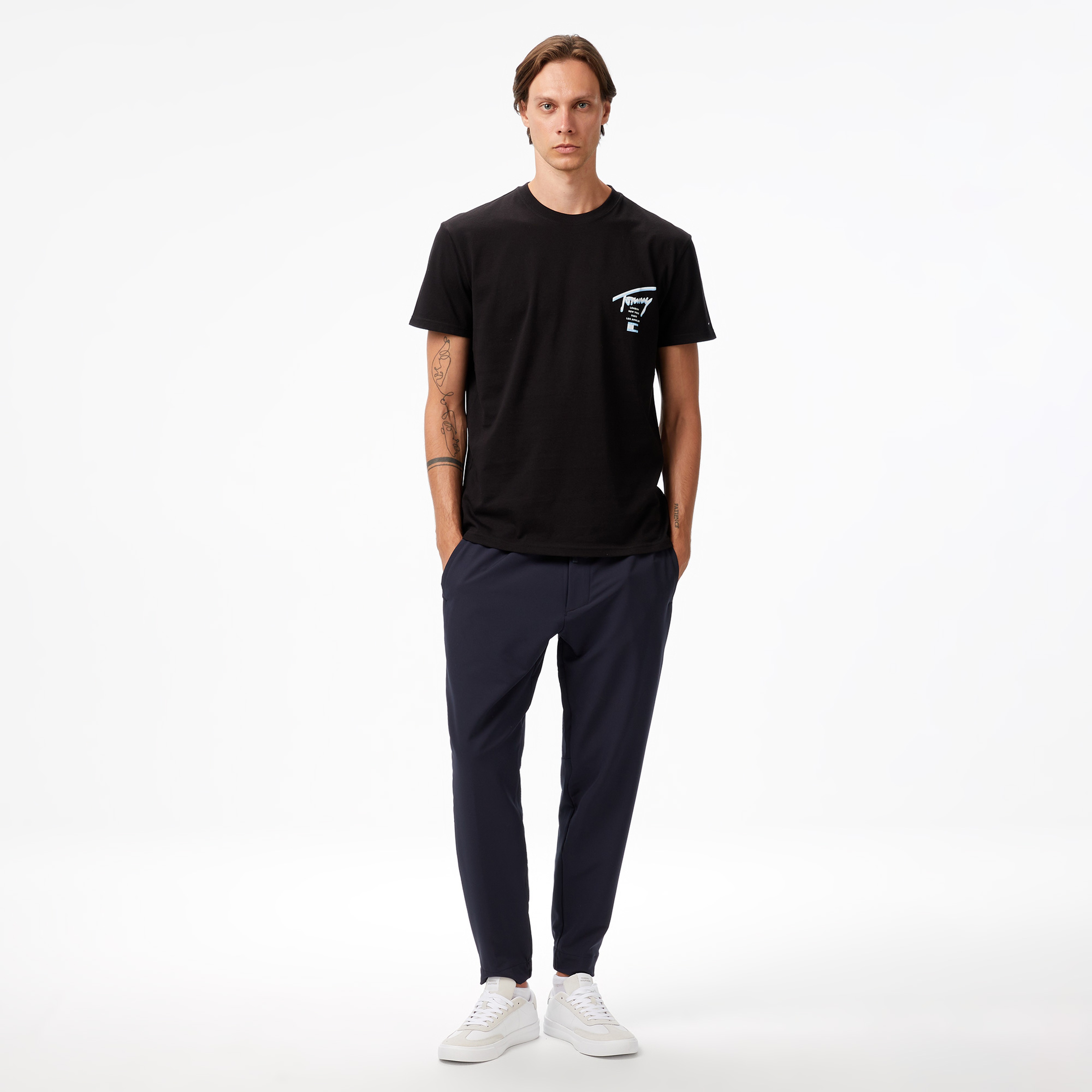 Tommy Hilfiger Signature City Erkek Siyah T-Shirt