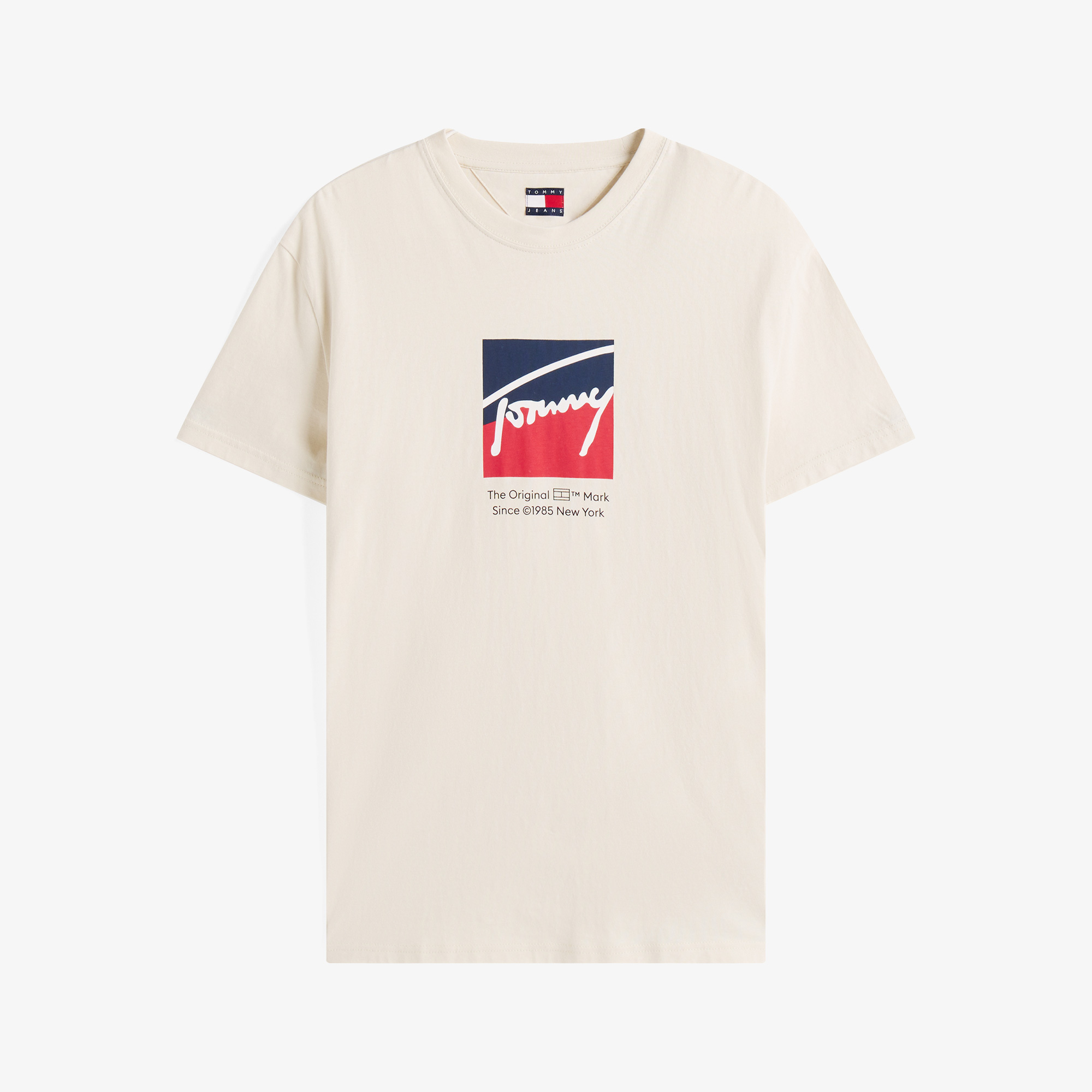 Tommy Jeans Regular Erkek Bej T-Shirt