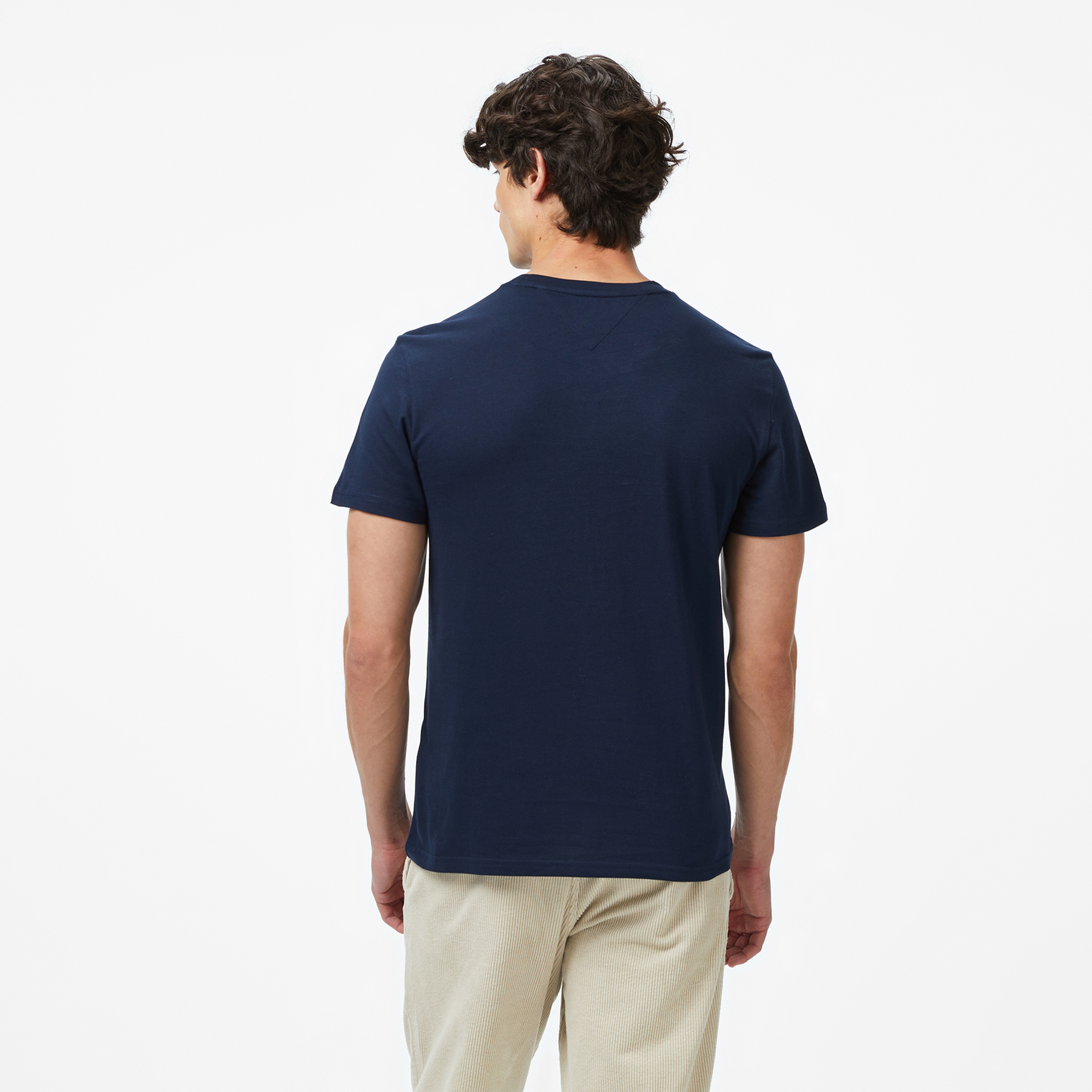 Tommy Hilfiger Twist Slim Flag Erkek Lacivert T-Shirt