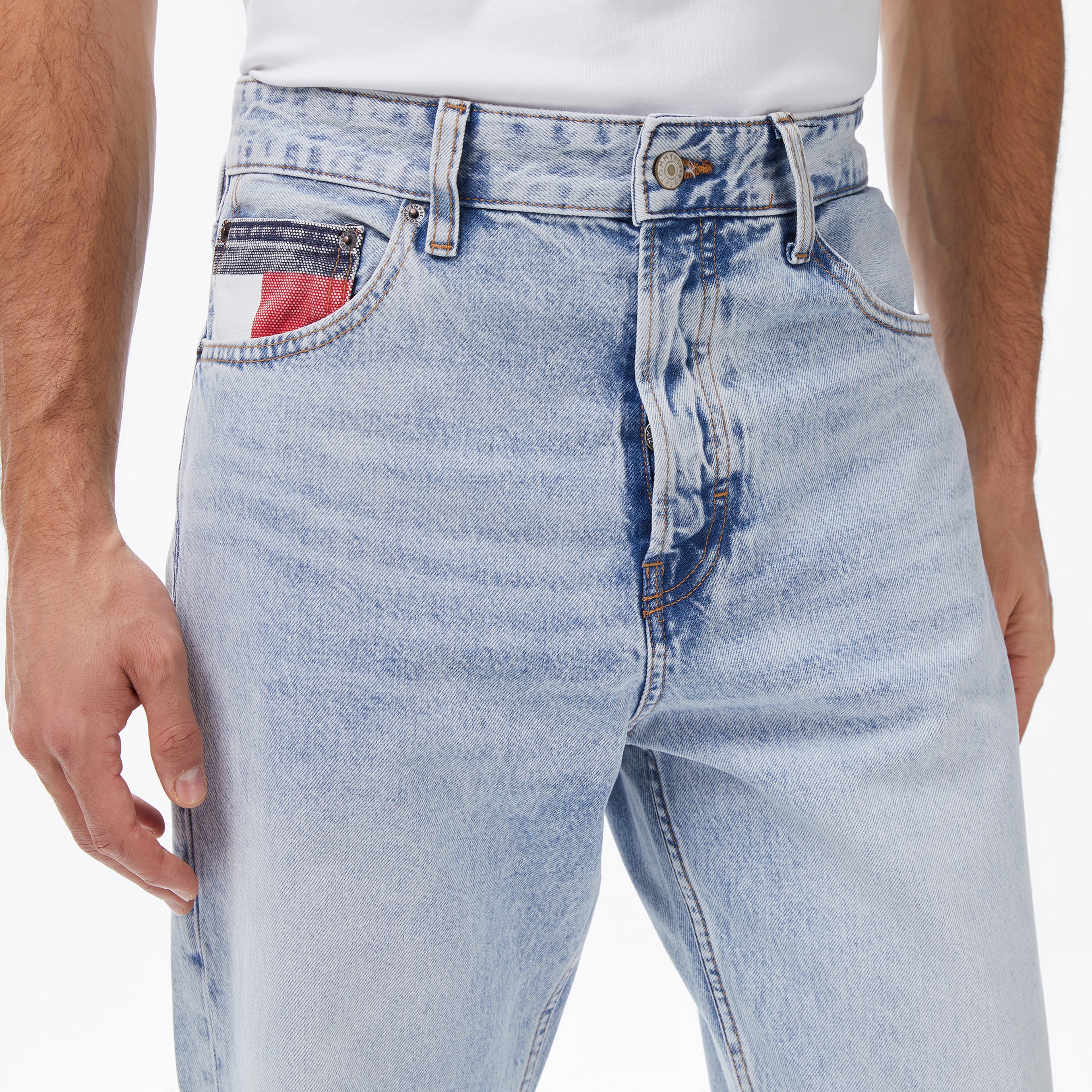 Tommy Hilfiger Otis Regular Erkek Mavi Straight Jean