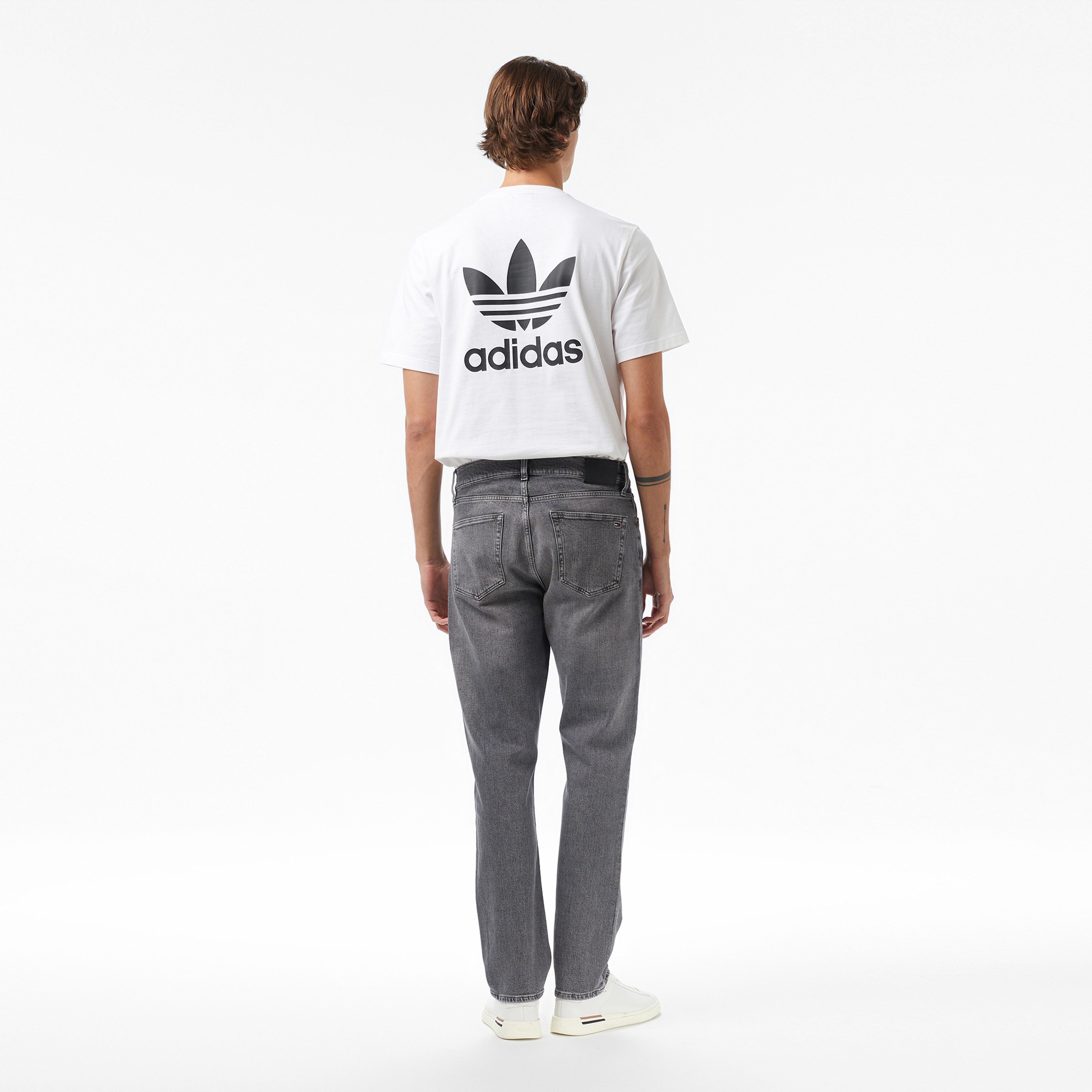 Tommy Hilfiger Ryan Slim Erkek Gri Jean Pantolon