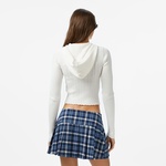 Tommy Jeans Essential Cardi Kadın Fermuarlı Beyaz Hırka
