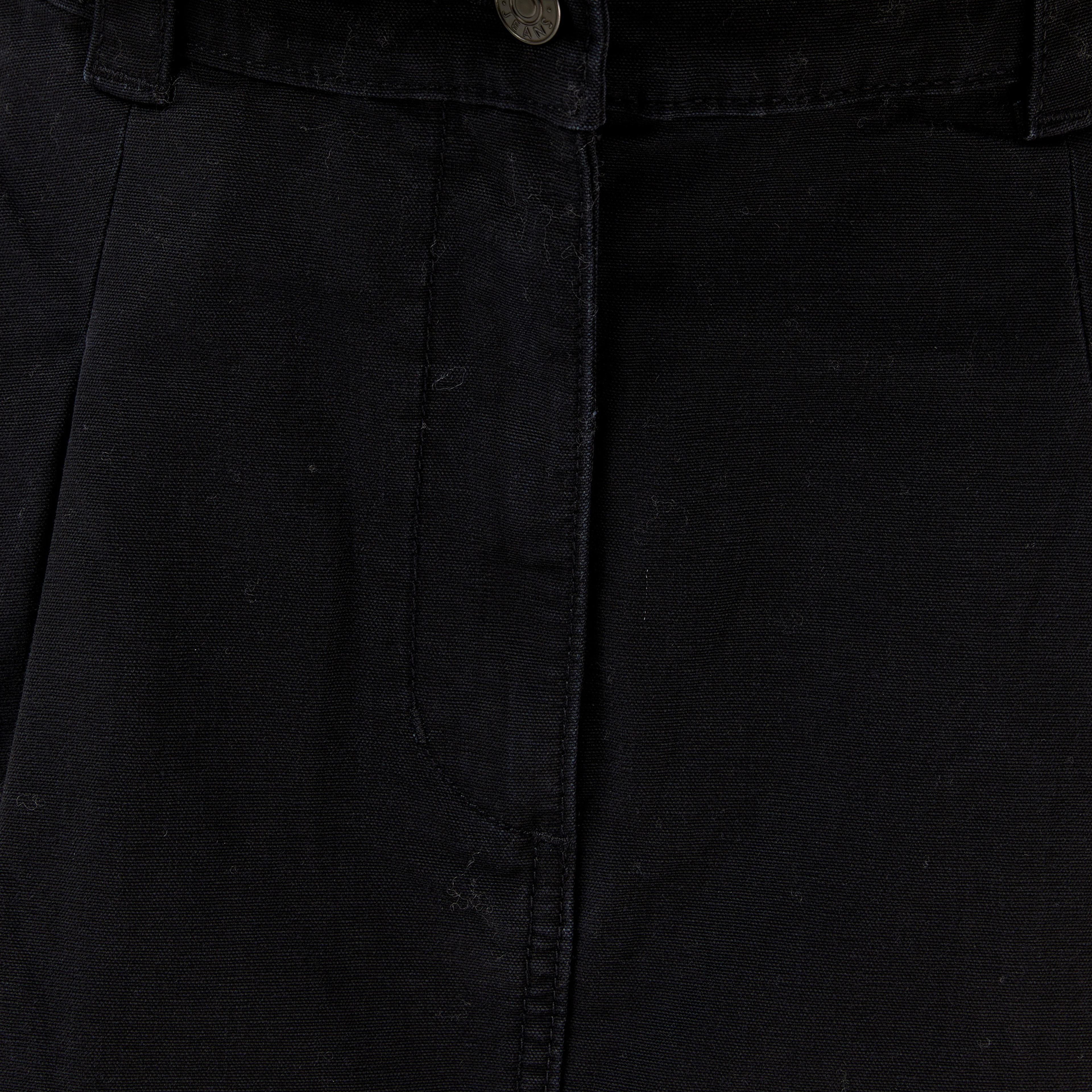 Tommy Jeans Canvas Mini Pleated Kadın Siyah Etek