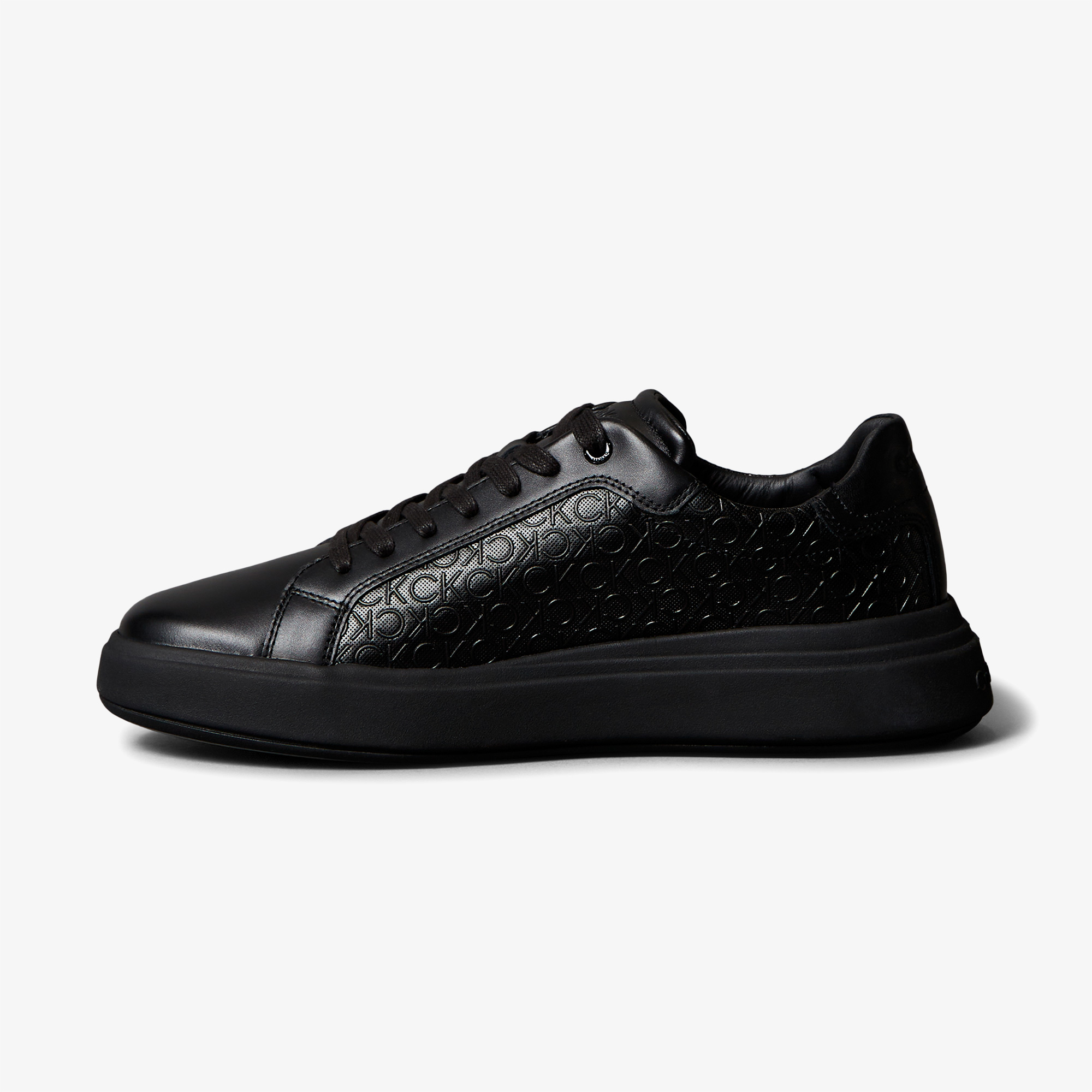 Calvin Klein Chunky Low Top Lace Up Mono Erkek Siyah Sneaker