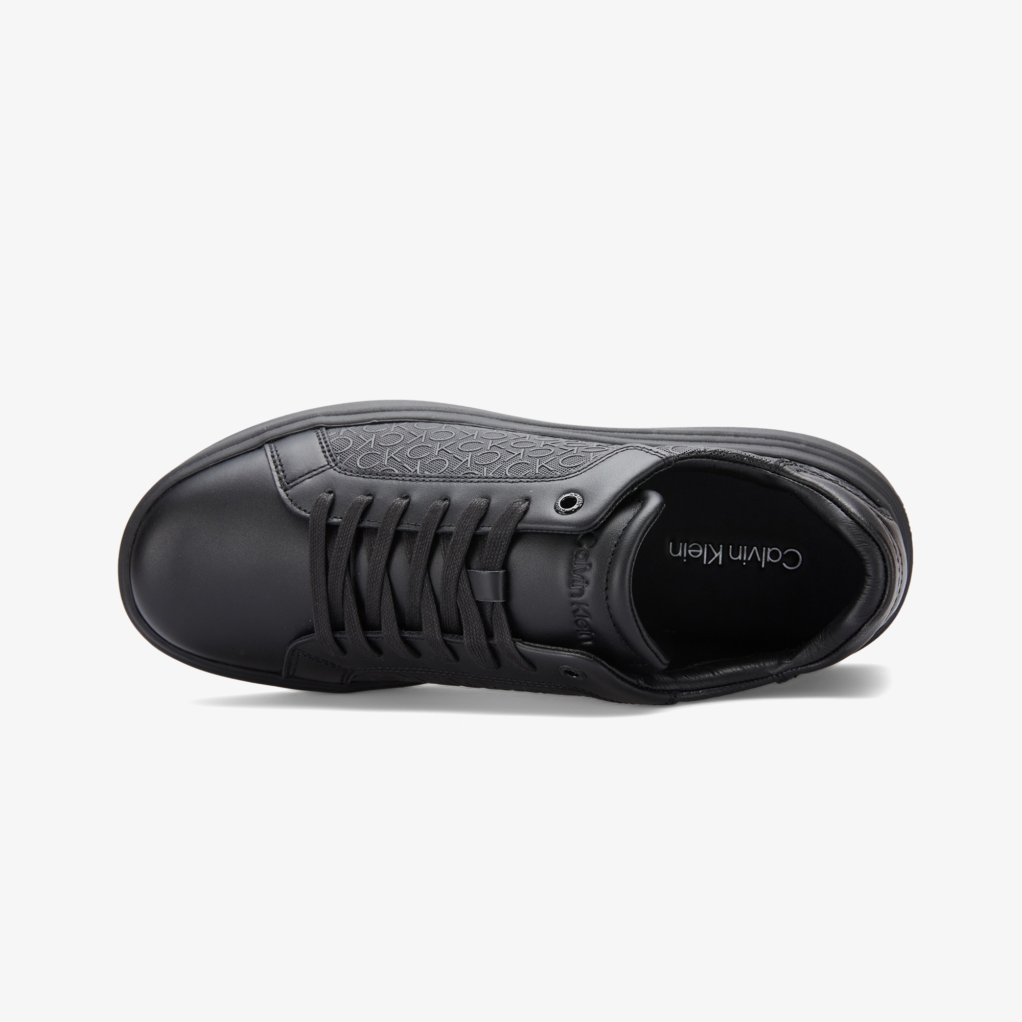 Calvin Klein Chunky Low Top Lace Up Mono Erkek Siyah Sneaker