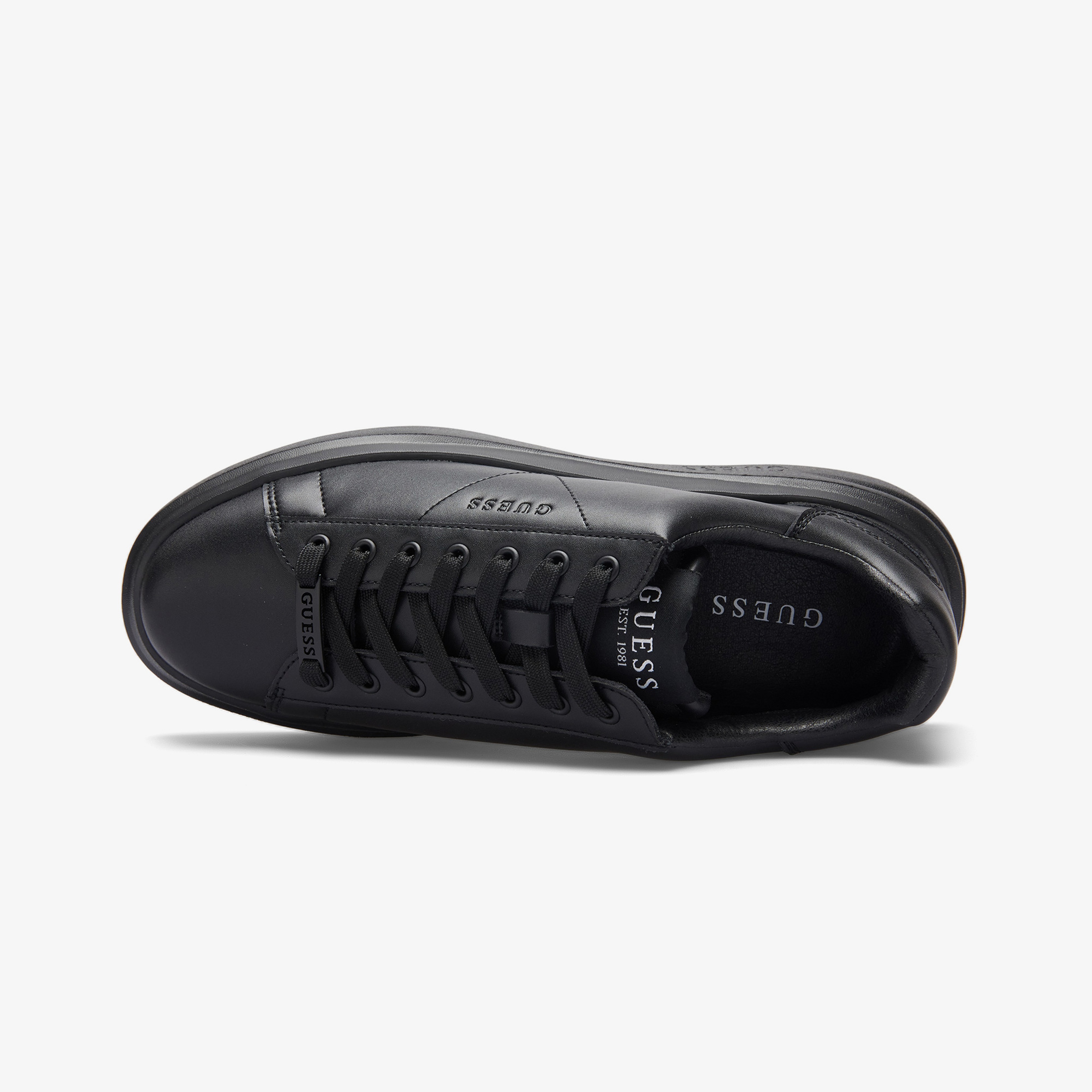 Guess Elba Leather Erkek Siyah Sneaker