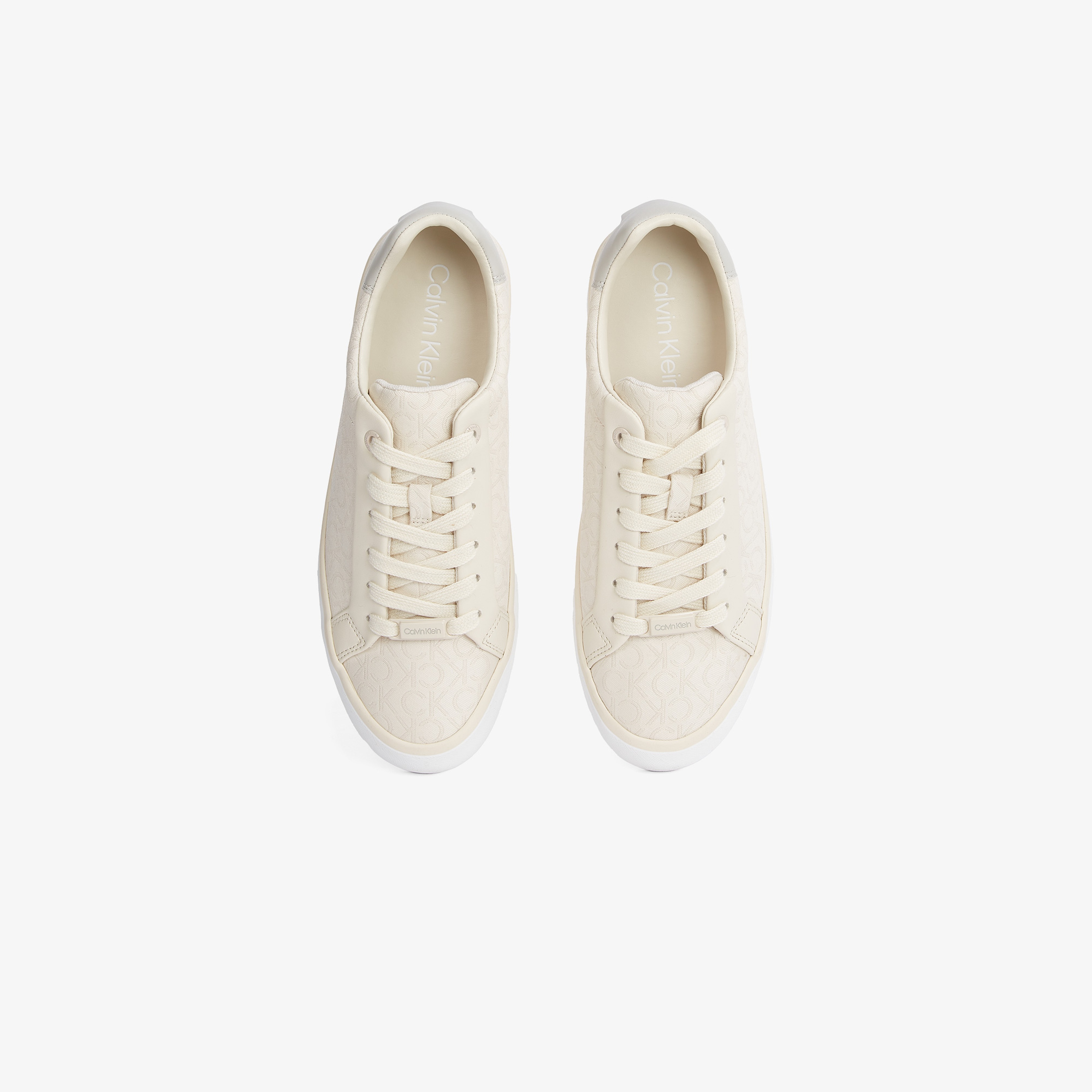 Calvin Klein Vulcanic Lace Up Kadın Bej Sneaker