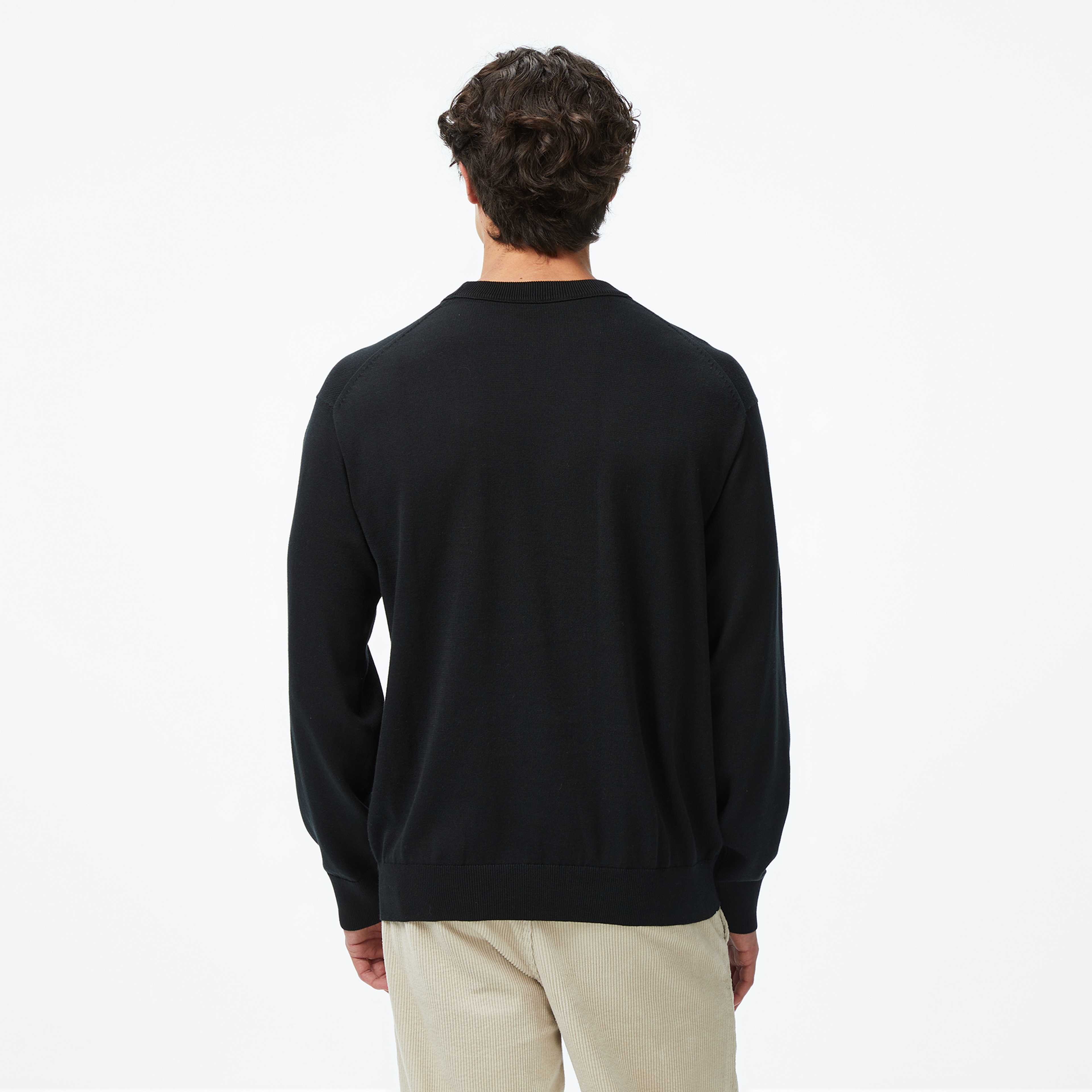 Calvin Klein Cotton Erkek Siyah Triko